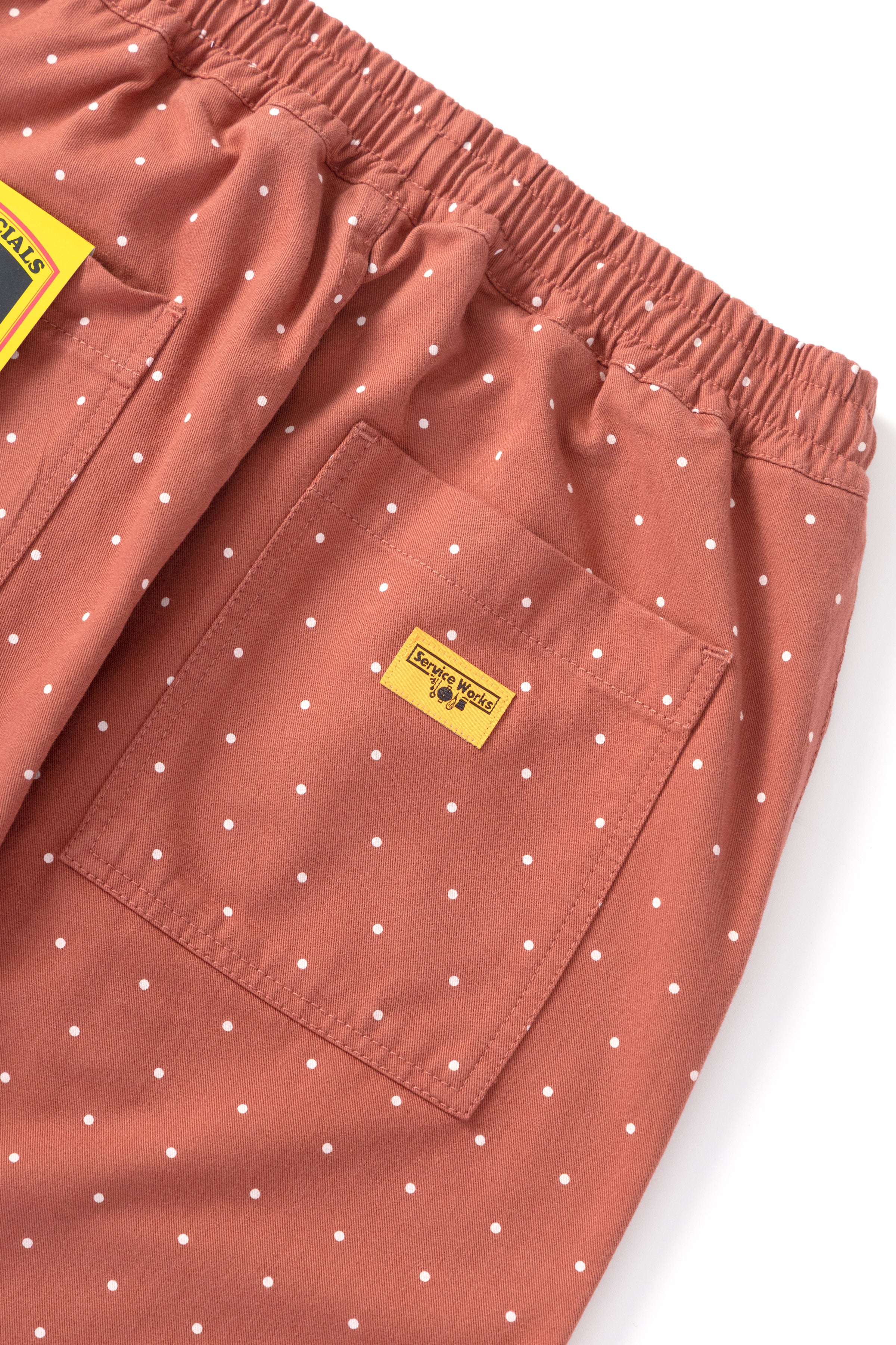 Service Works - Polka Dot Chef Pants - Clay - Image 5