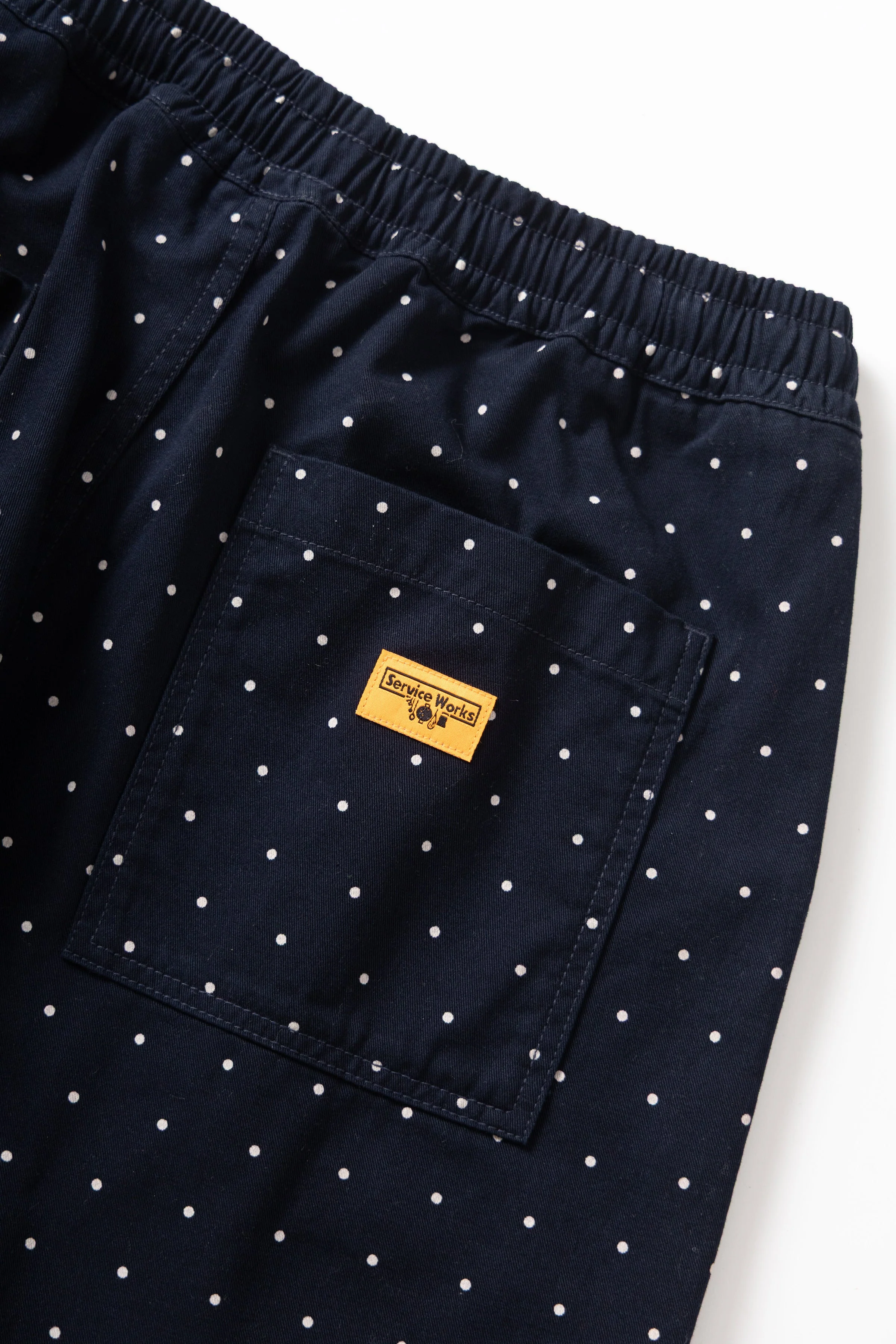 Service Works - Polka Dot Chef Pants - Navy - Image 7