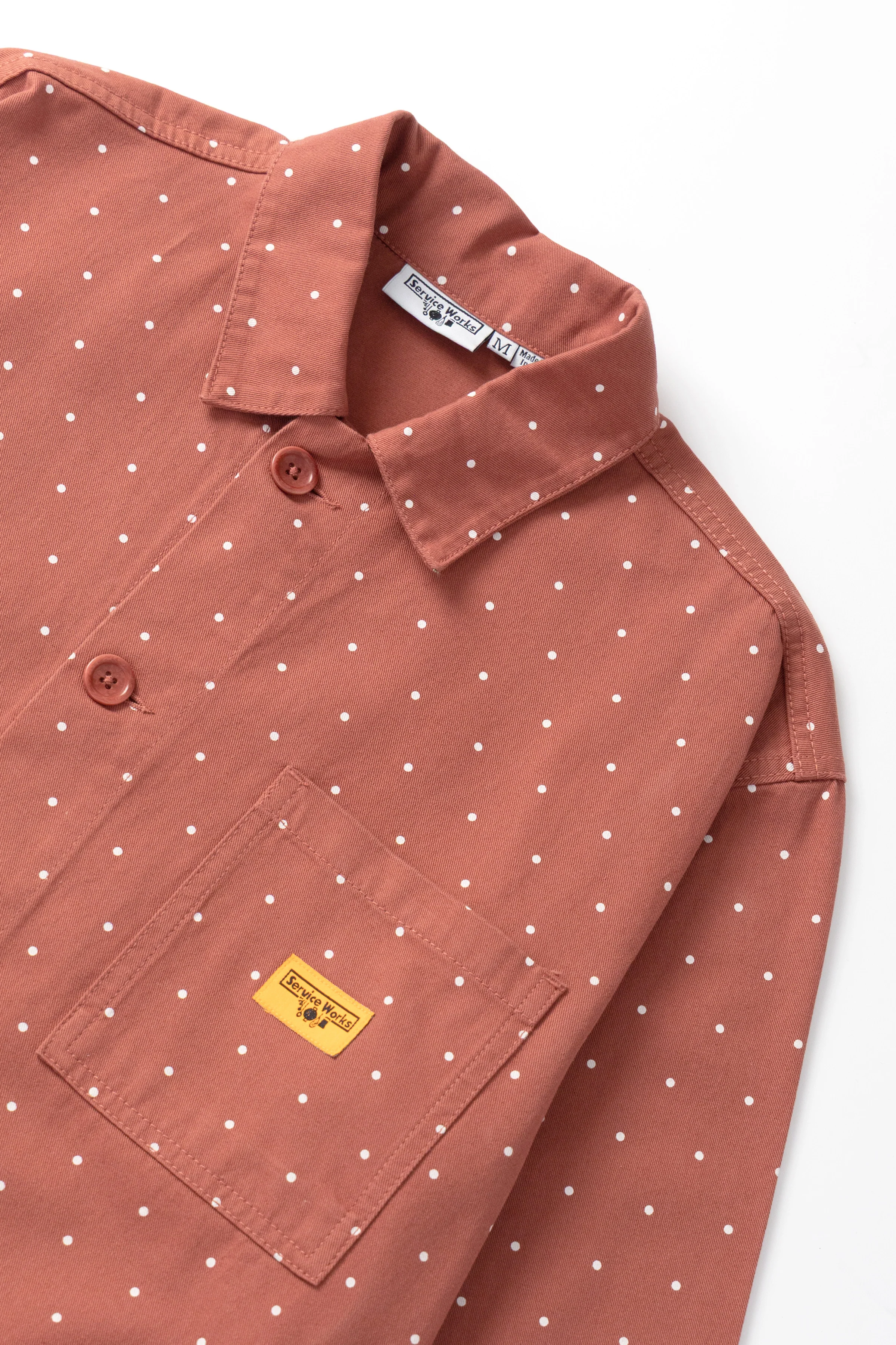 Service Works - Polka Dot Chore Shirt - Clay - Image 3
