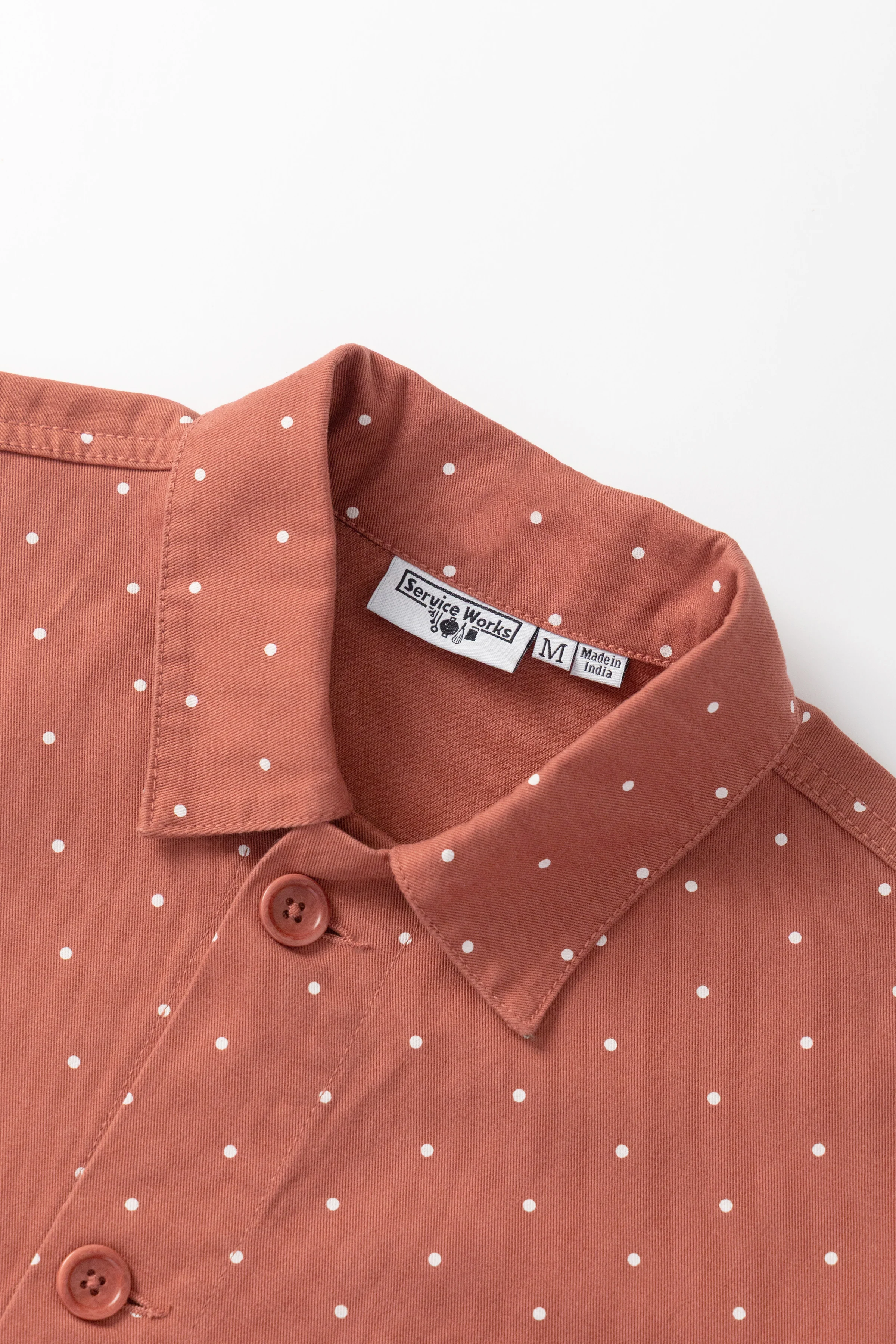 Service Works - Polka Dot Chore Shirt - Clay - Image 4