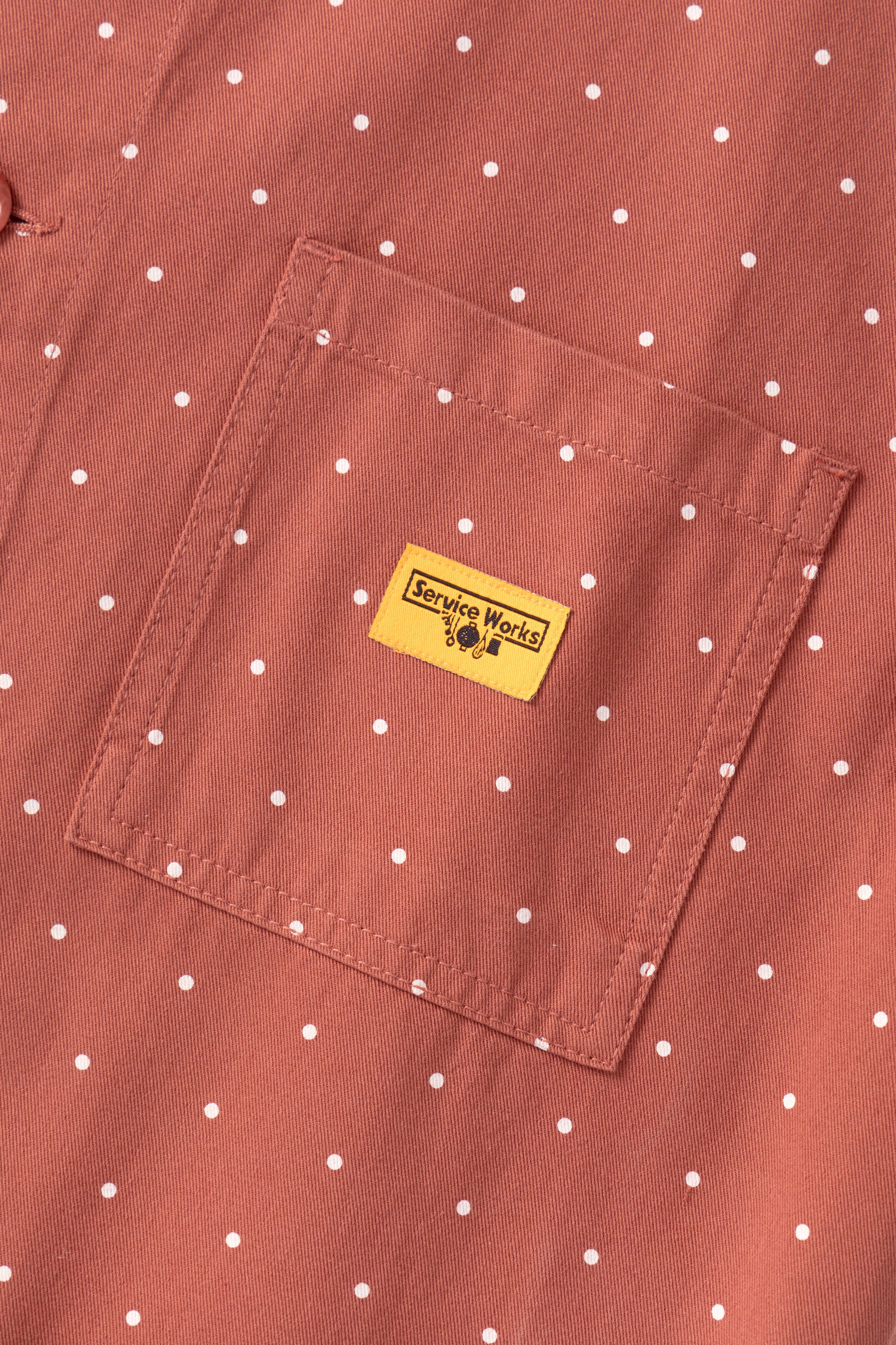 Service Works - Polka Dot Chore Shirt - Clay - Image 5