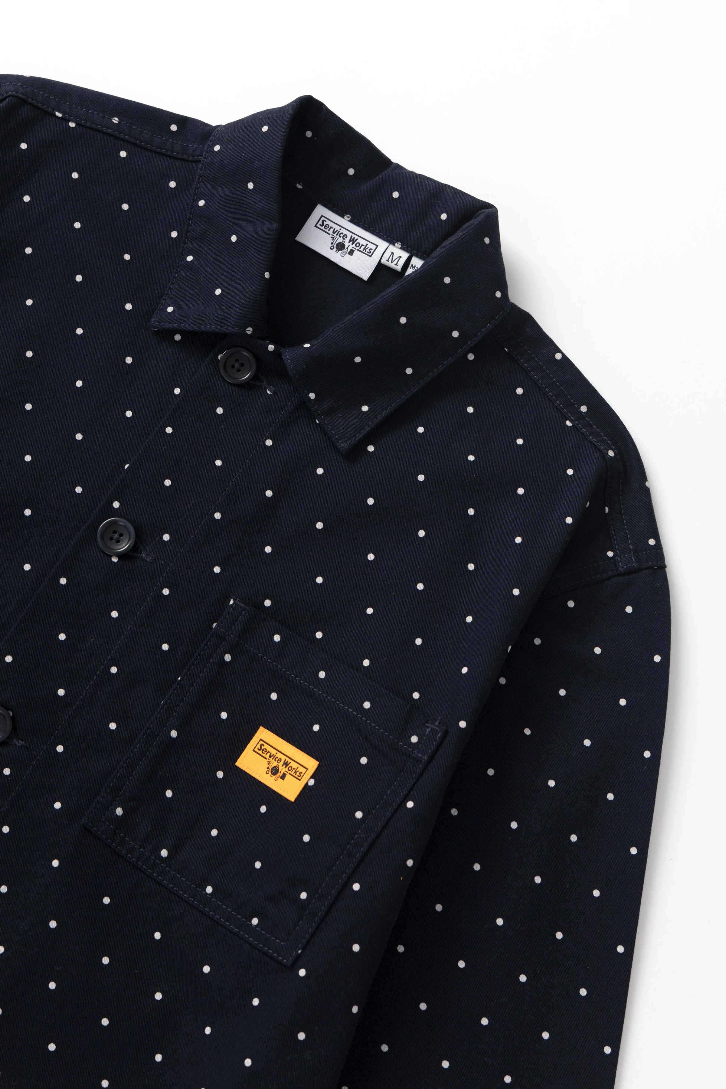 Service Works - Polka Dot Chore Shirt - Navy - Image 3