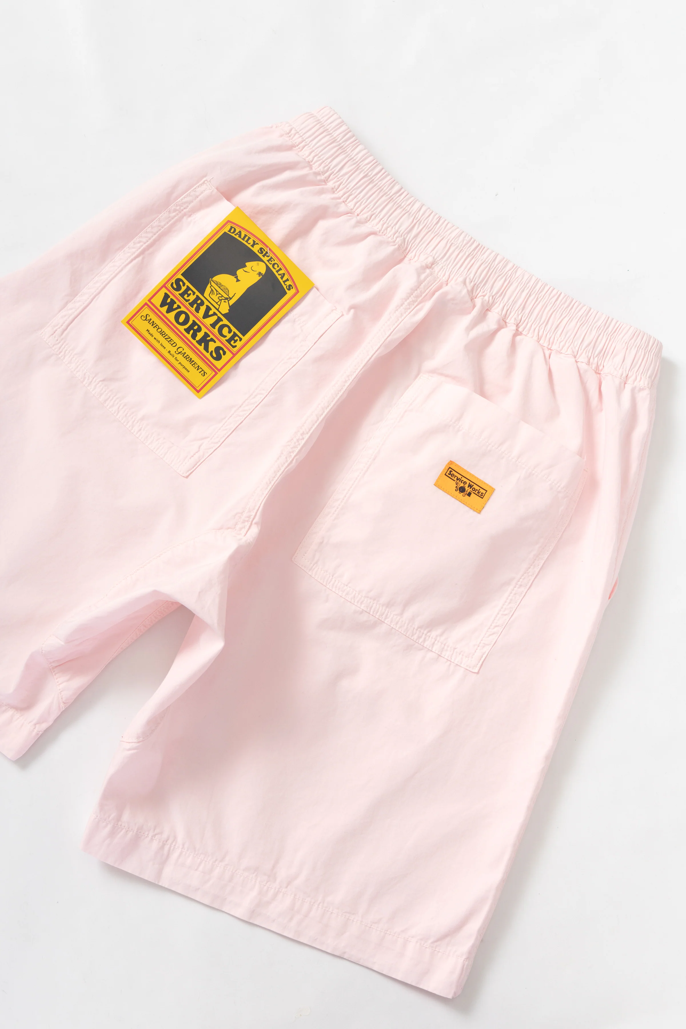 Service Works - Poplin Chef Shorts - Dusty Pink - Image 5