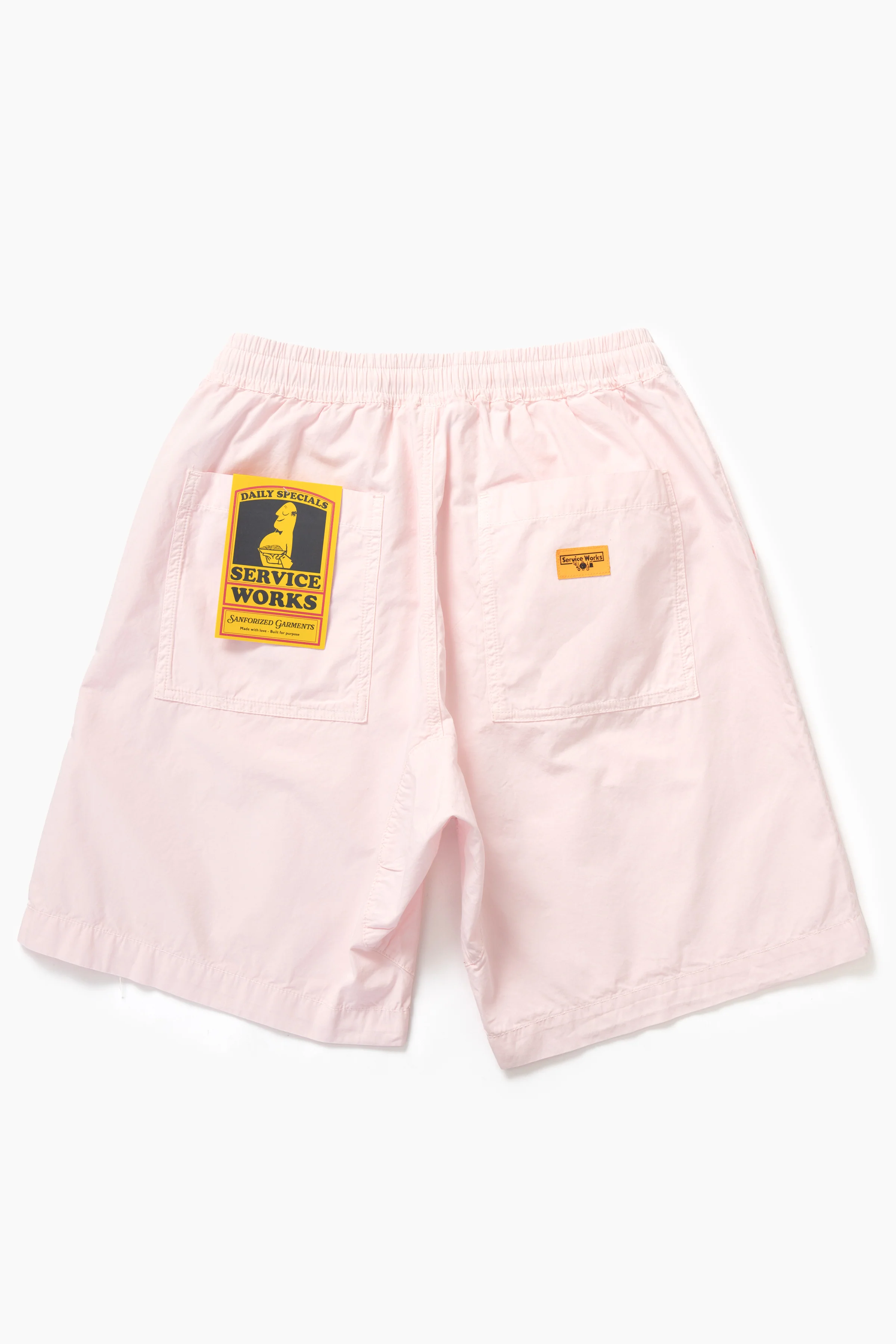 Service Works - Poplin Chef Shorts - Dusty Pink - Image 6
