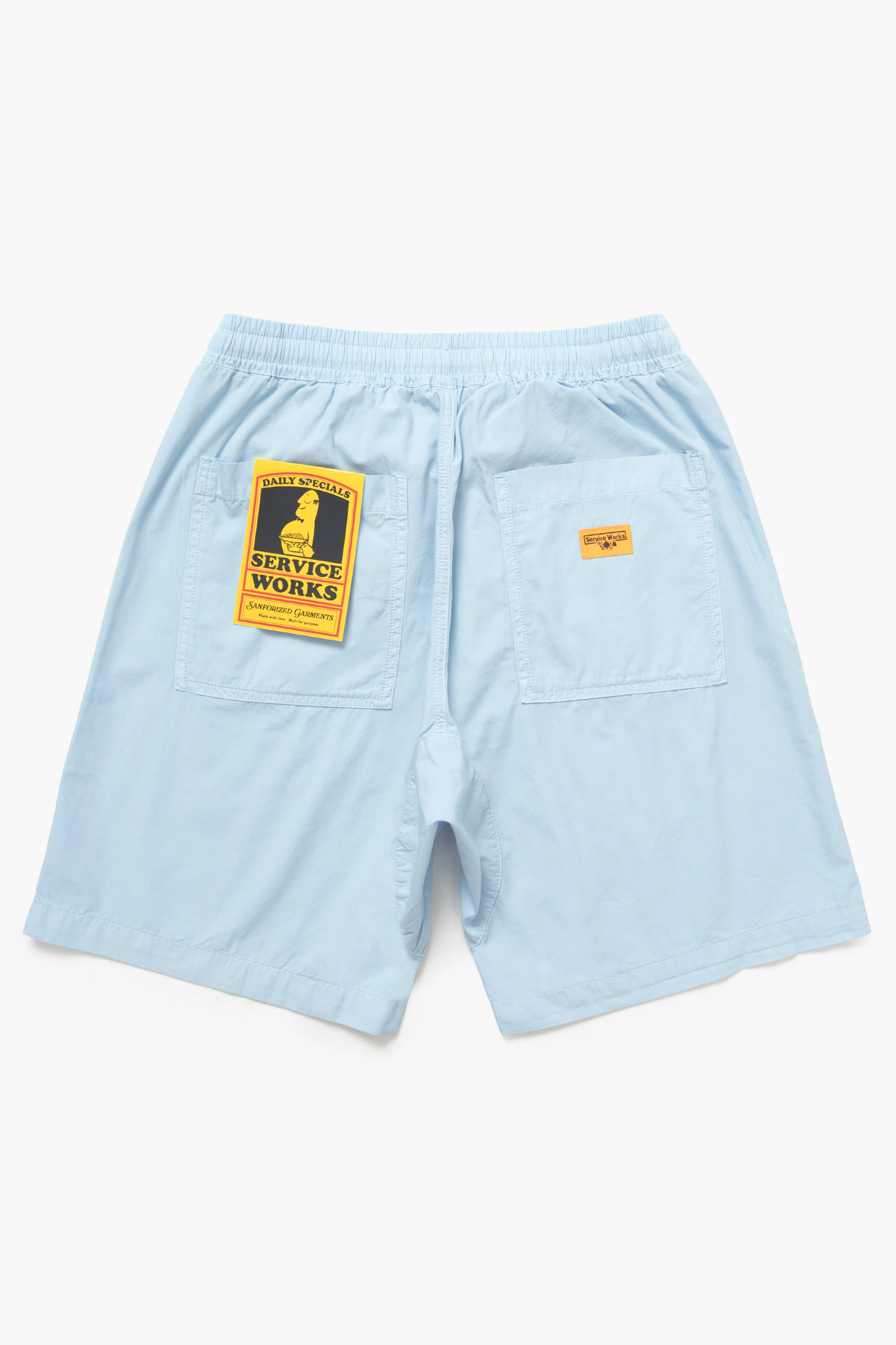Service Works - Poplin Chef Shorts - Powder - Image 5
