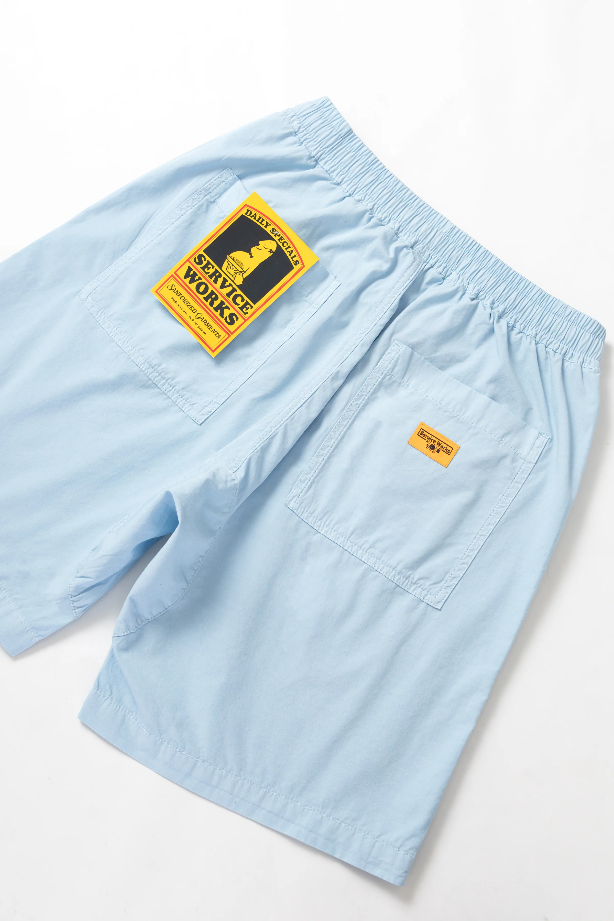 Service Works - Poplin Chef Shorts - Powder - Image 6