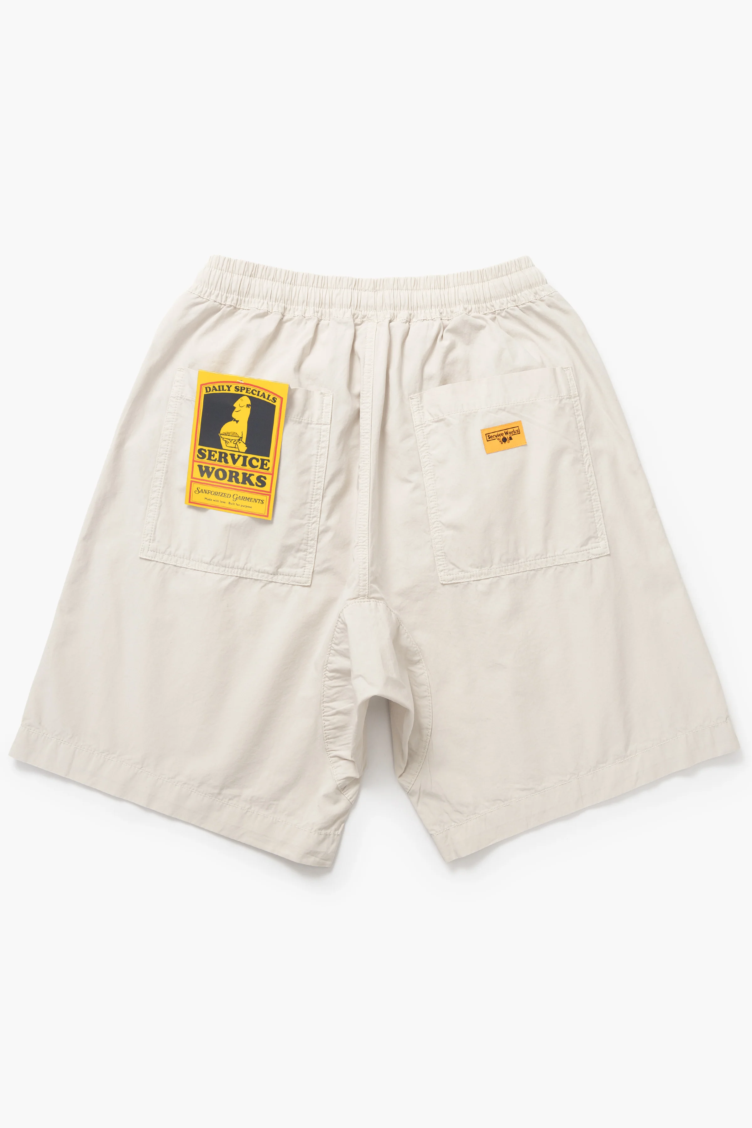 Service Works - Poplin Chef Shorts - Salt - Image 5