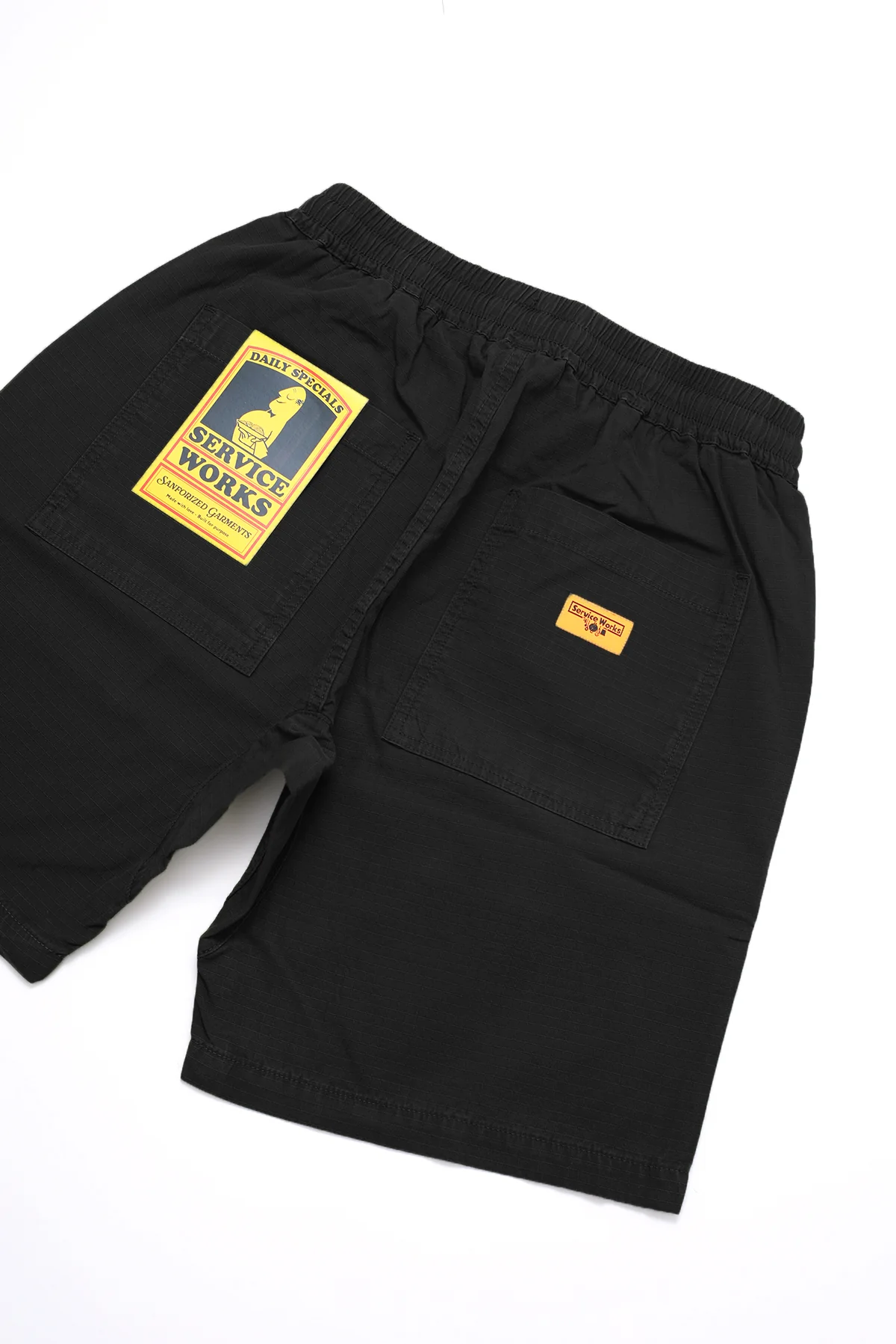 Service Works - Ripstop Chef Shorts - Black - Image 2