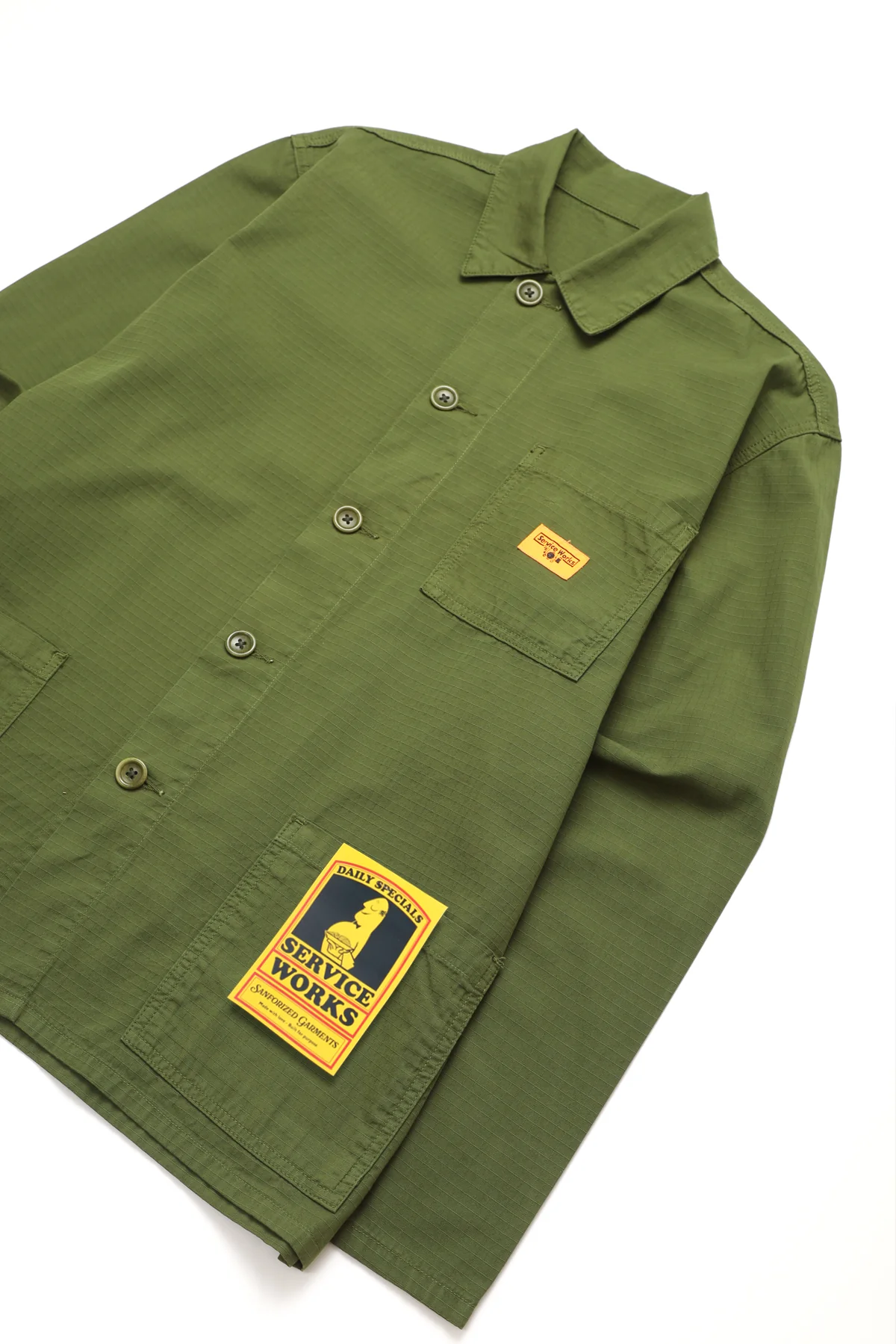 Service Works - Ripstop Chore Shirt- Pesto - Image 2