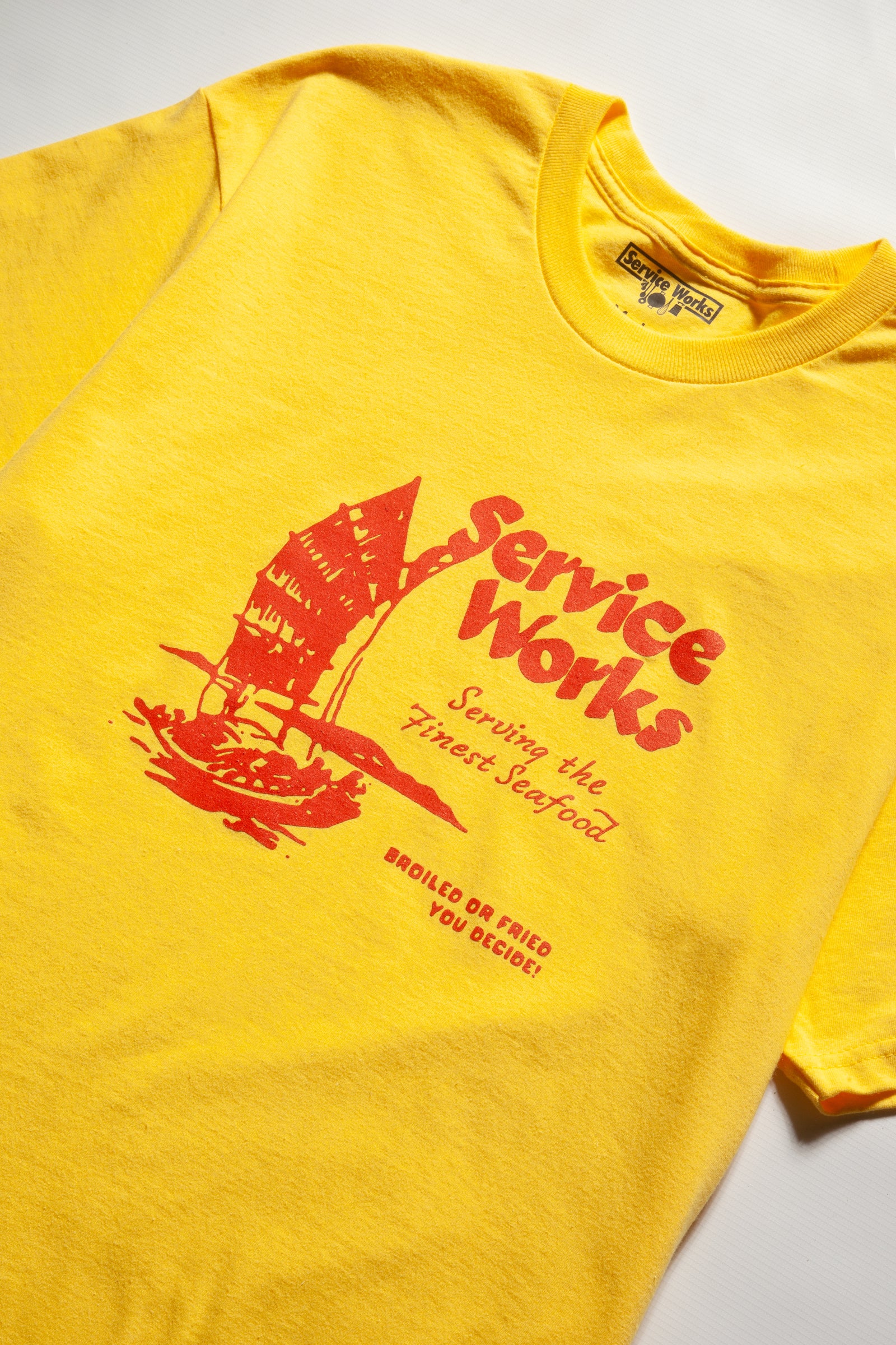 Service Works - Sail Away Tee - Yellow - Image 2