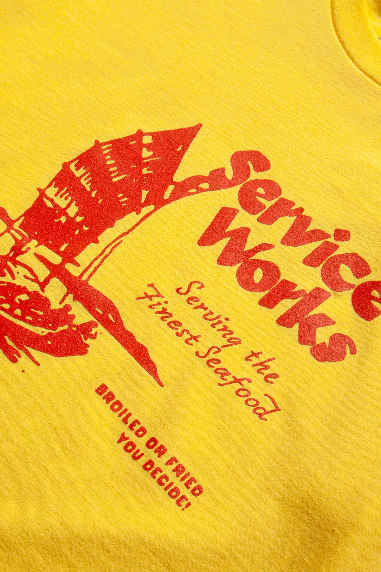 Service Works - Sail Away Tee - Yellow - Image 3