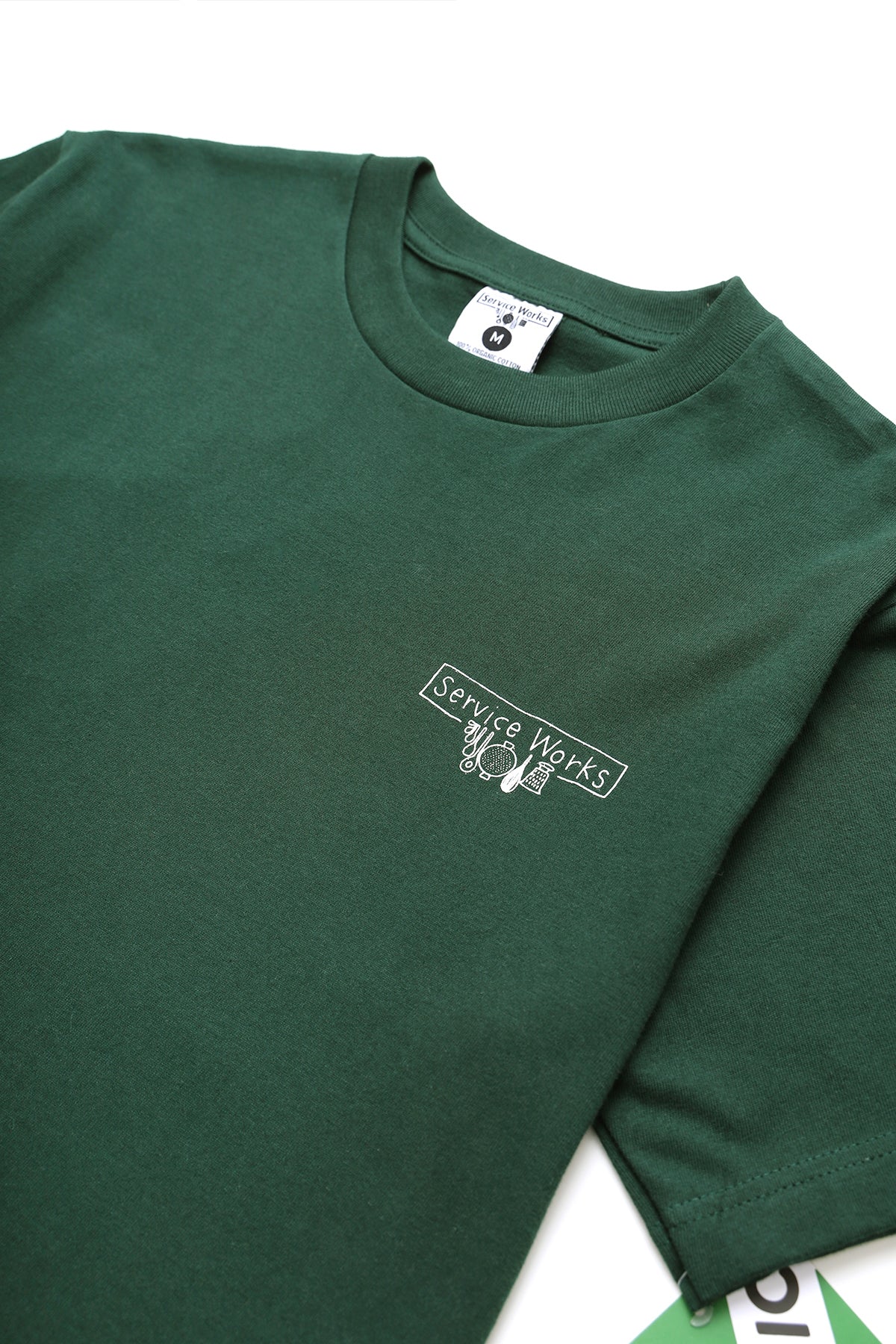 Service Works - Scribble Logo Tee - Forest - Image 2