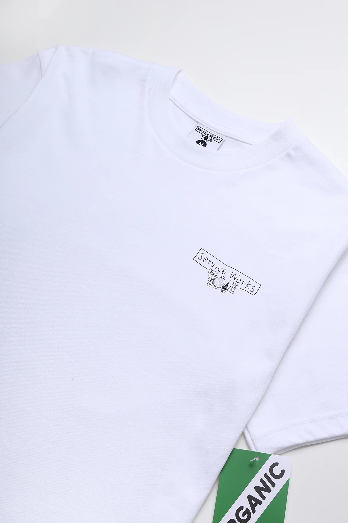 Service Works - Scribble Logo Tee - White - Image 2