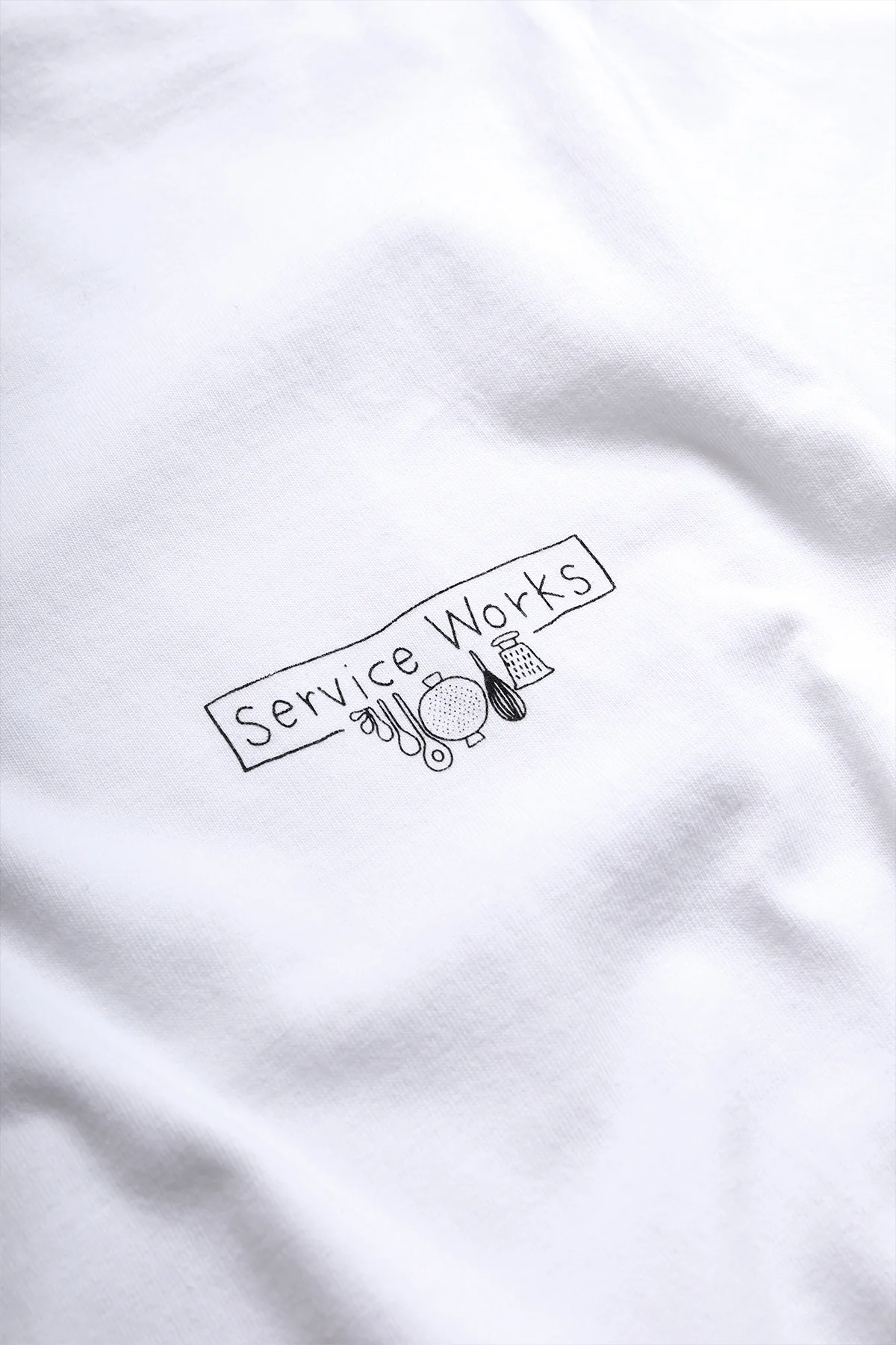 Service Works - Scribble Logo Tee - White - Image 3