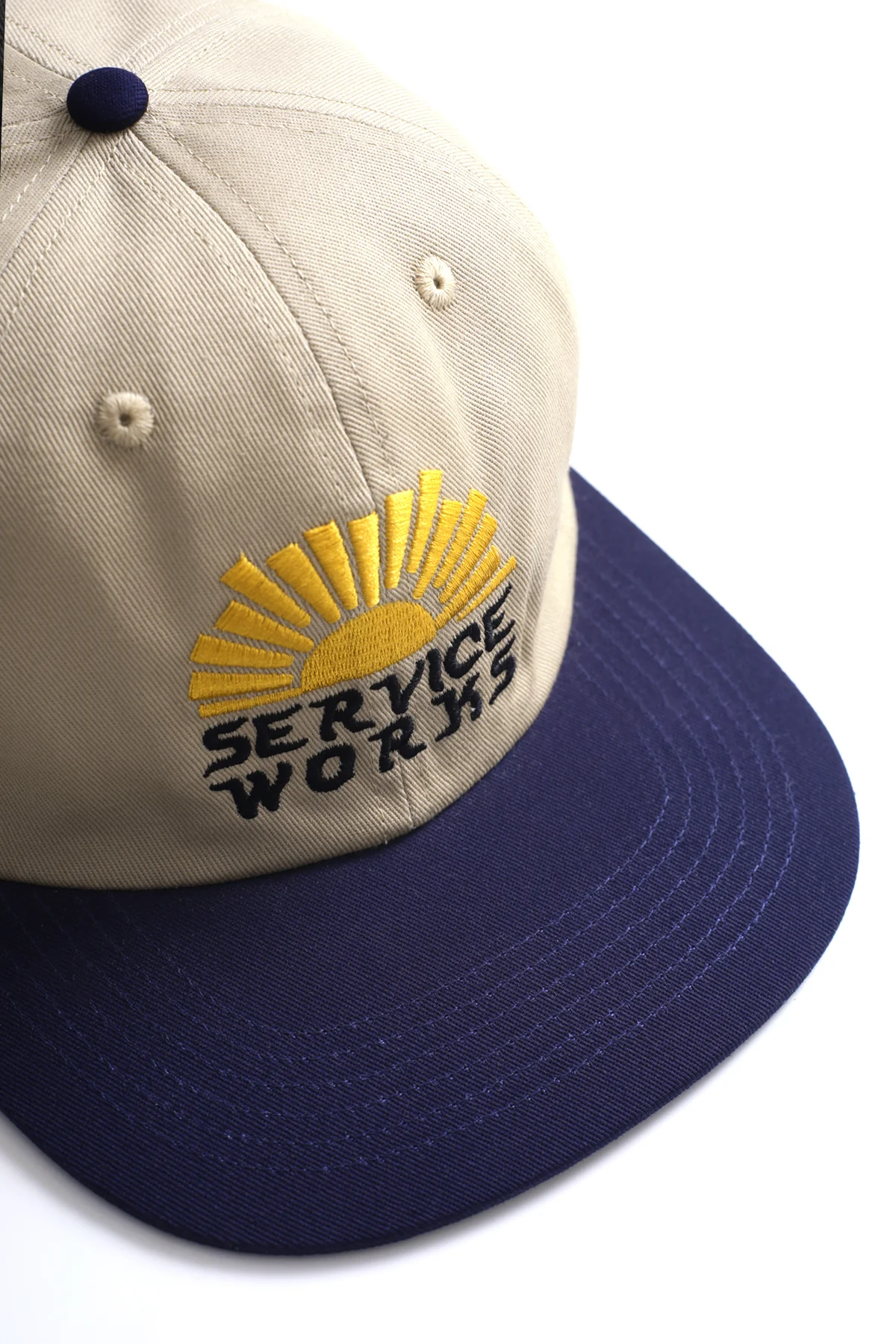 Service Works - Sunny Side Up Cap - Tan/Navy - Image 2