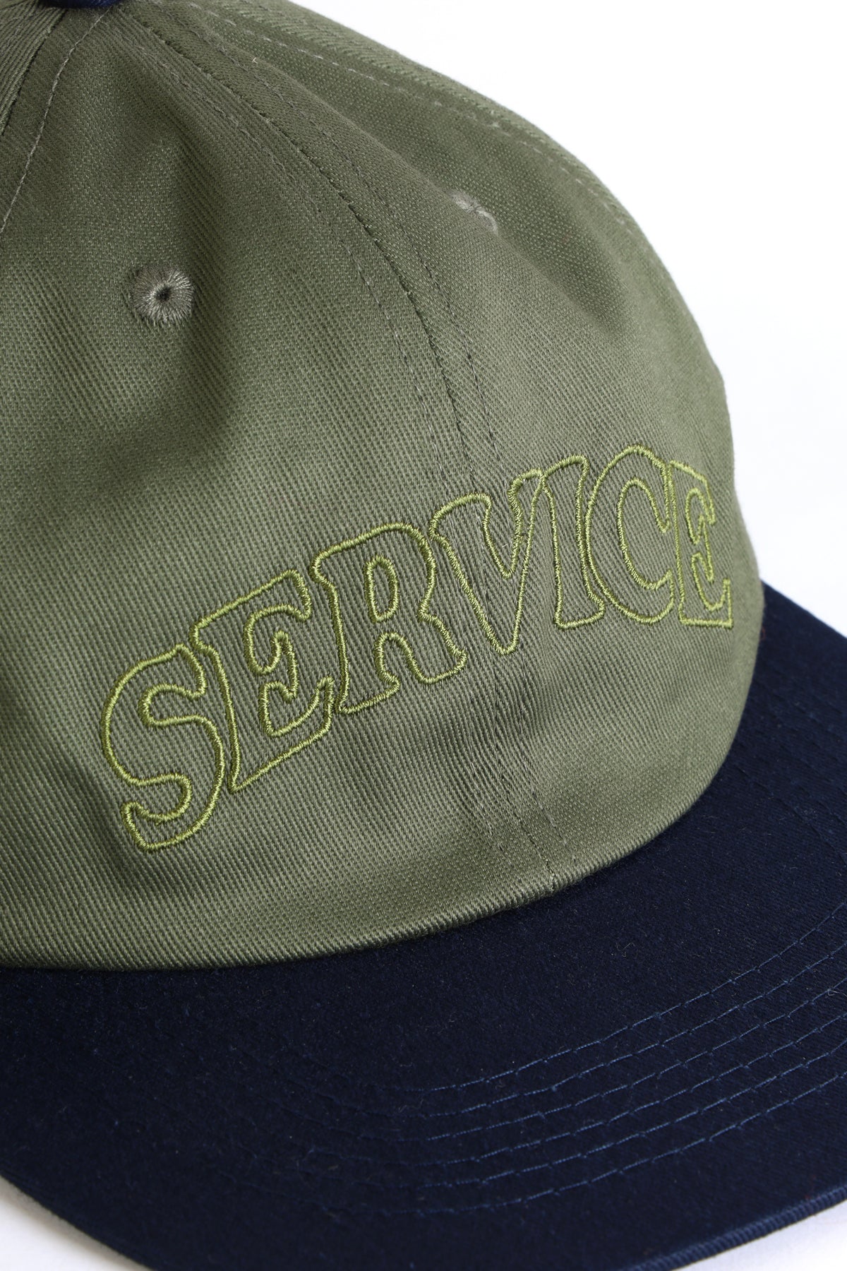Service Works - Arch Logo Cap - Olive/Navy - Image 2