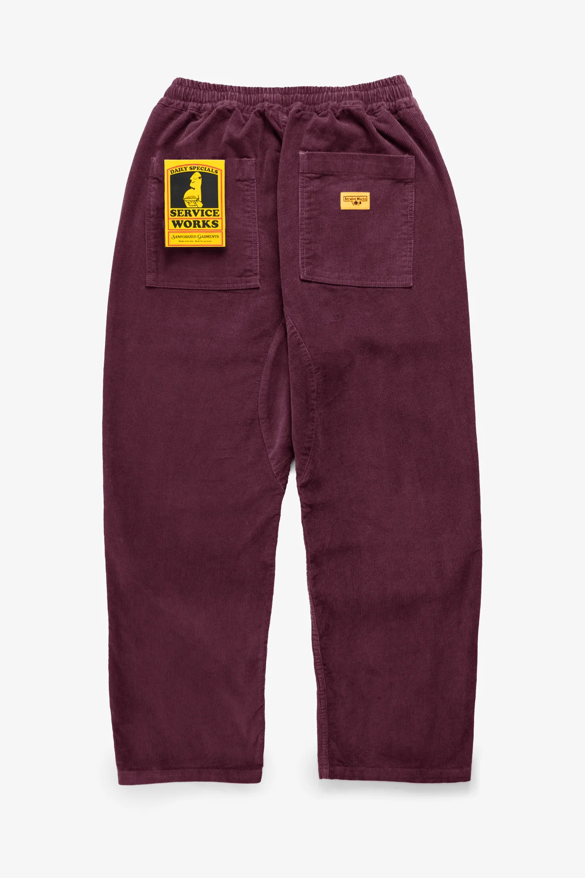 Service Works - Corduroy Chef Pants - Plum - Image 2