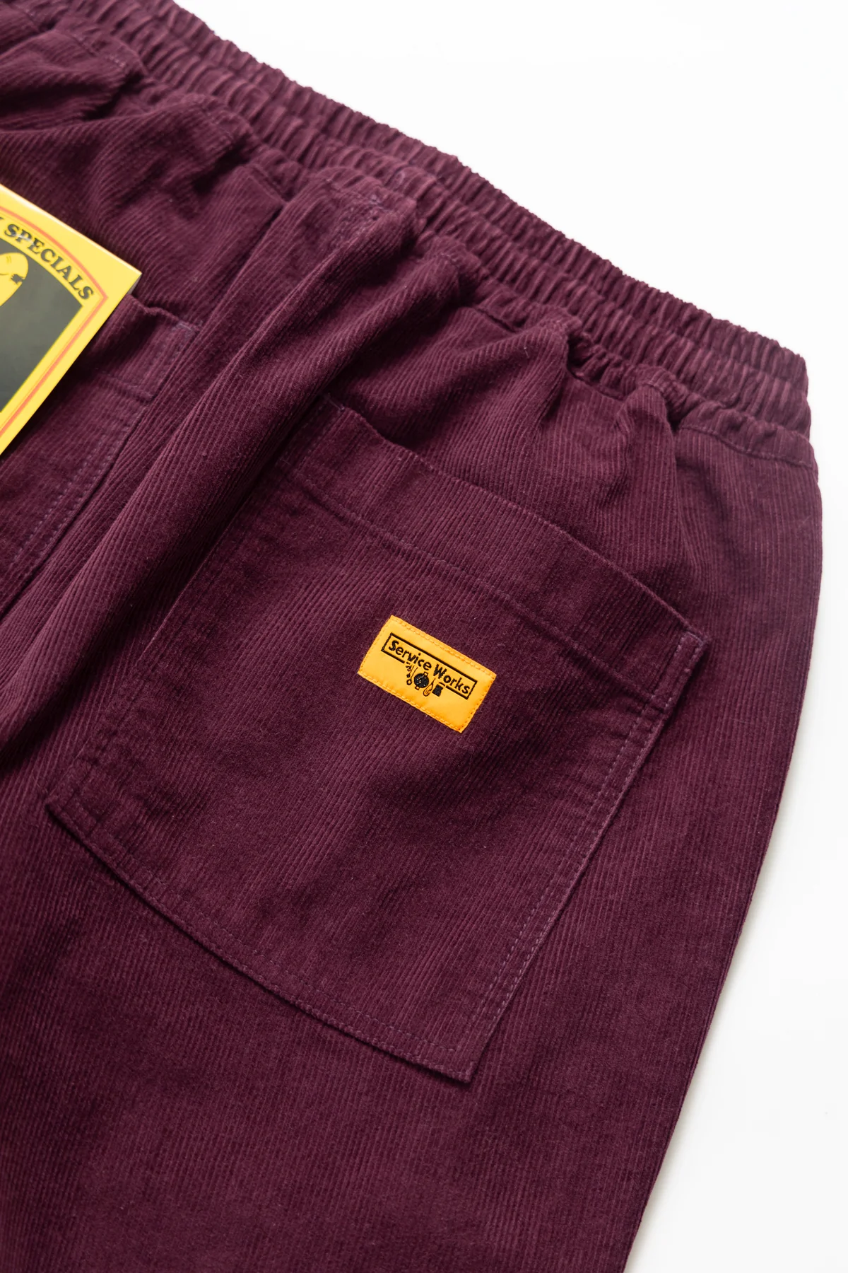Service Works - Corduroy Chef Pants - Plum - Image 5