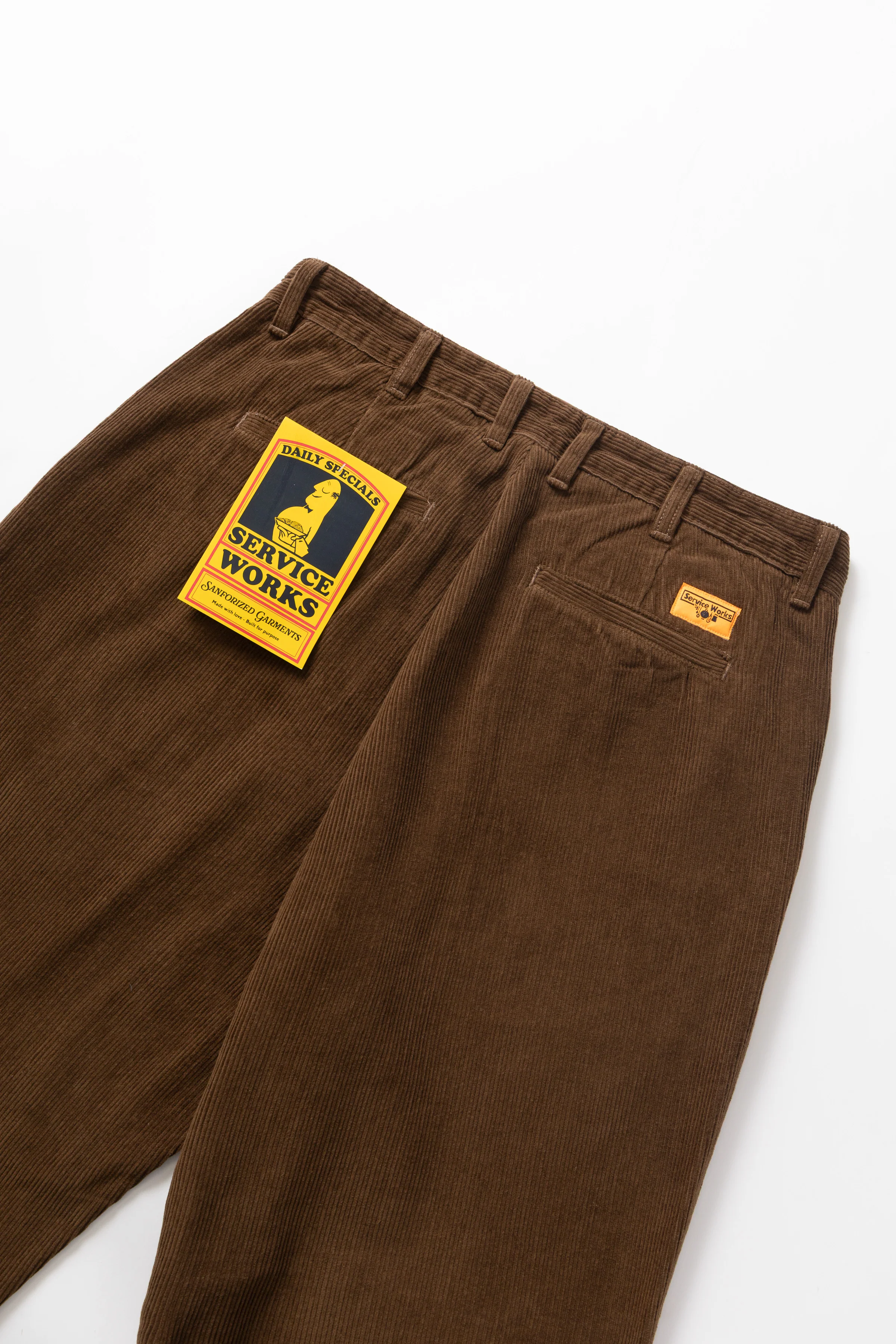 Service Works - Corduroy Part Timer Pant - Bark - Image 5