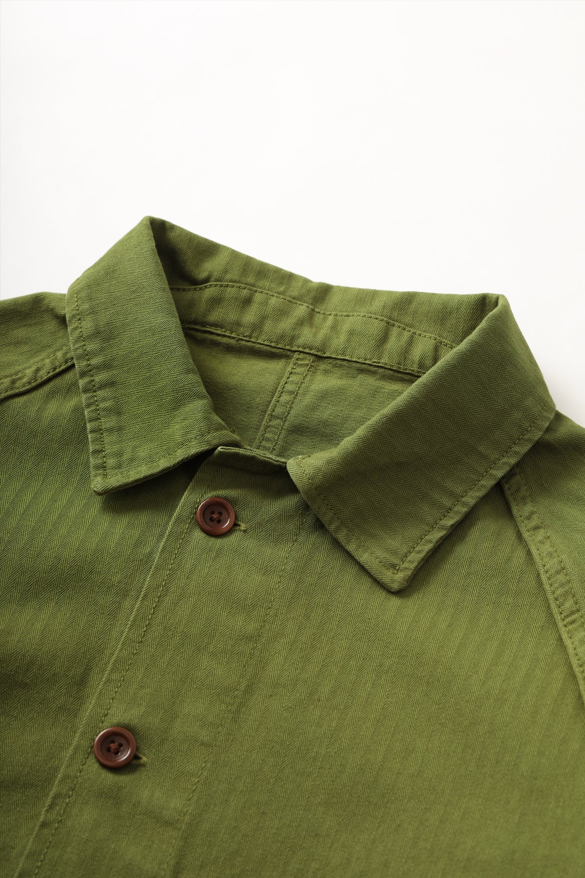 Service Works - Herringbone Front Of House Jacket - Pesto - Image 4