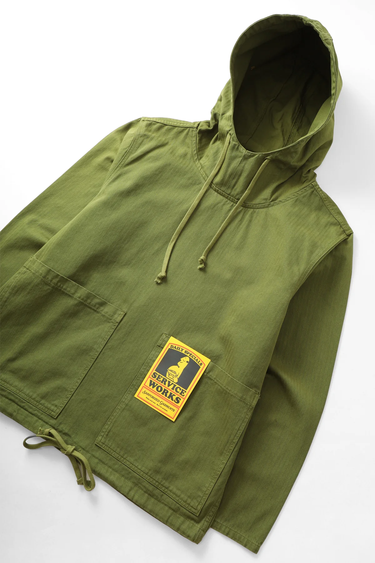 Service Works - Herringbone Market Smock - Pesto - Image 2