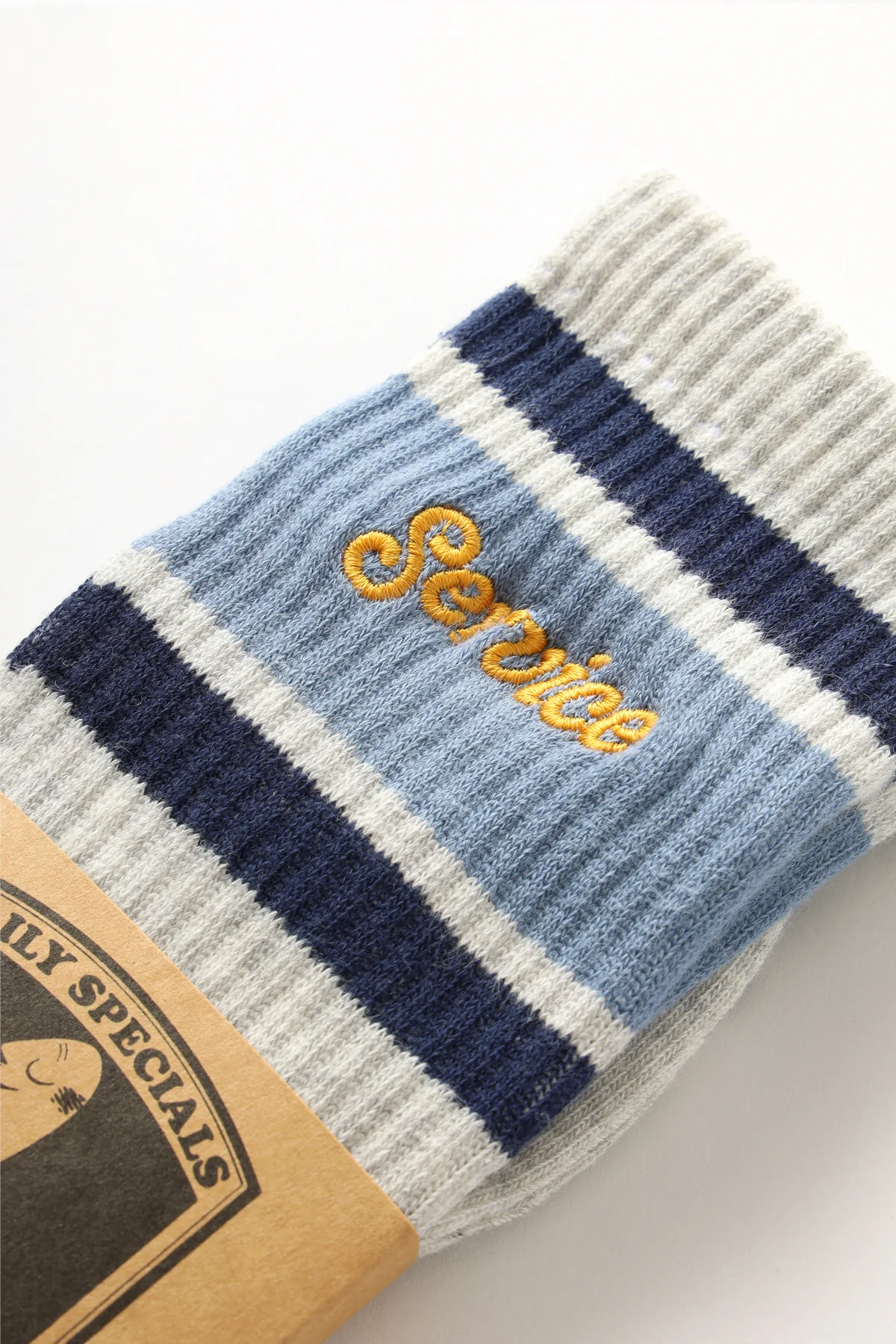 Service Works - Logo Ringer Socks - Grey - Image 3