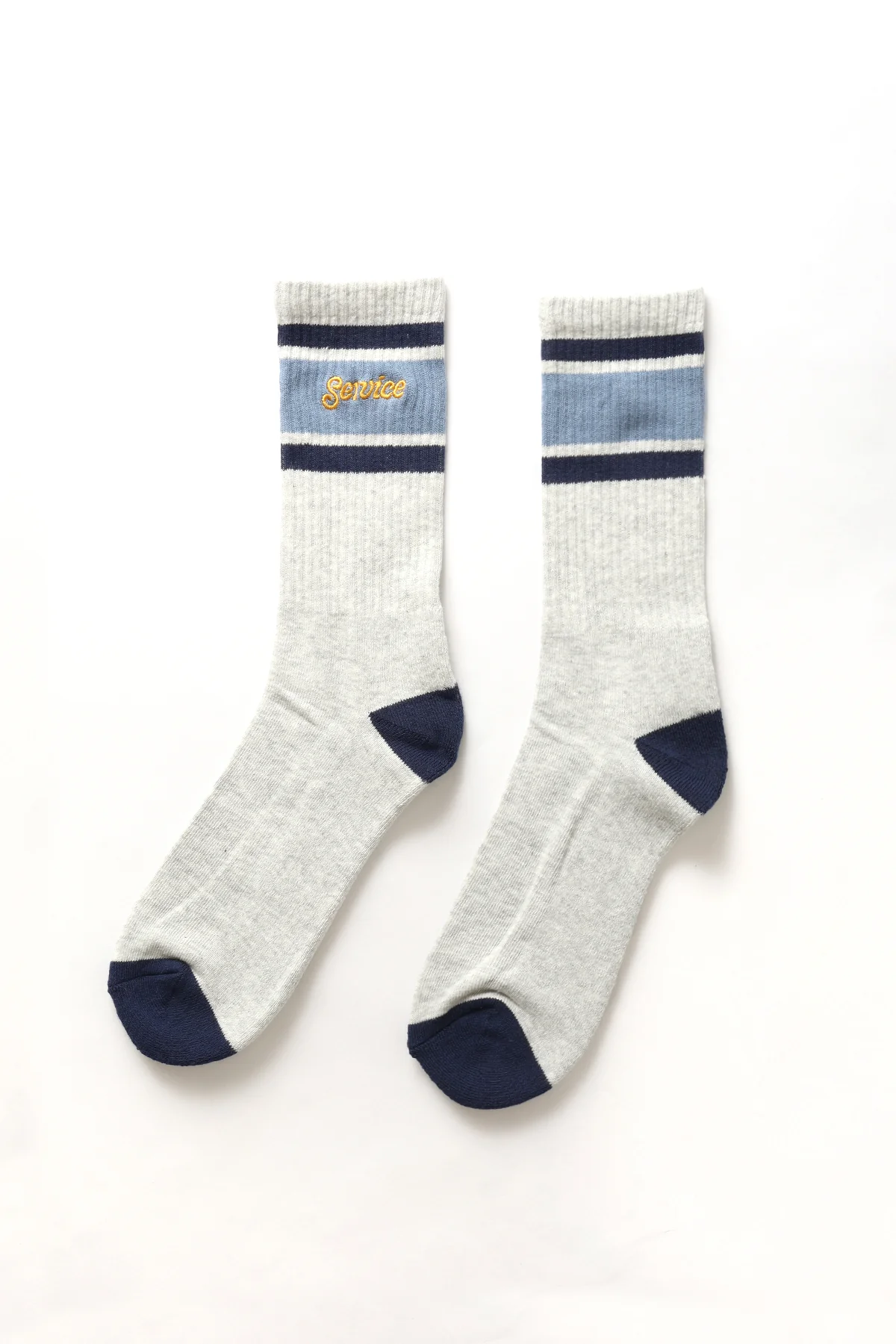 Service Works - Logo Ringer Socks - Grey - Image 4