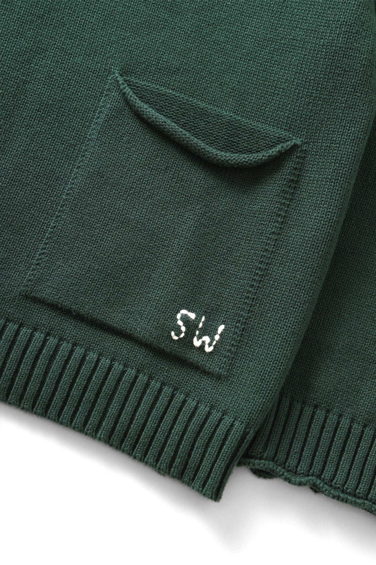 Service Works - Mock Smock Sweater - Forest - Image 2