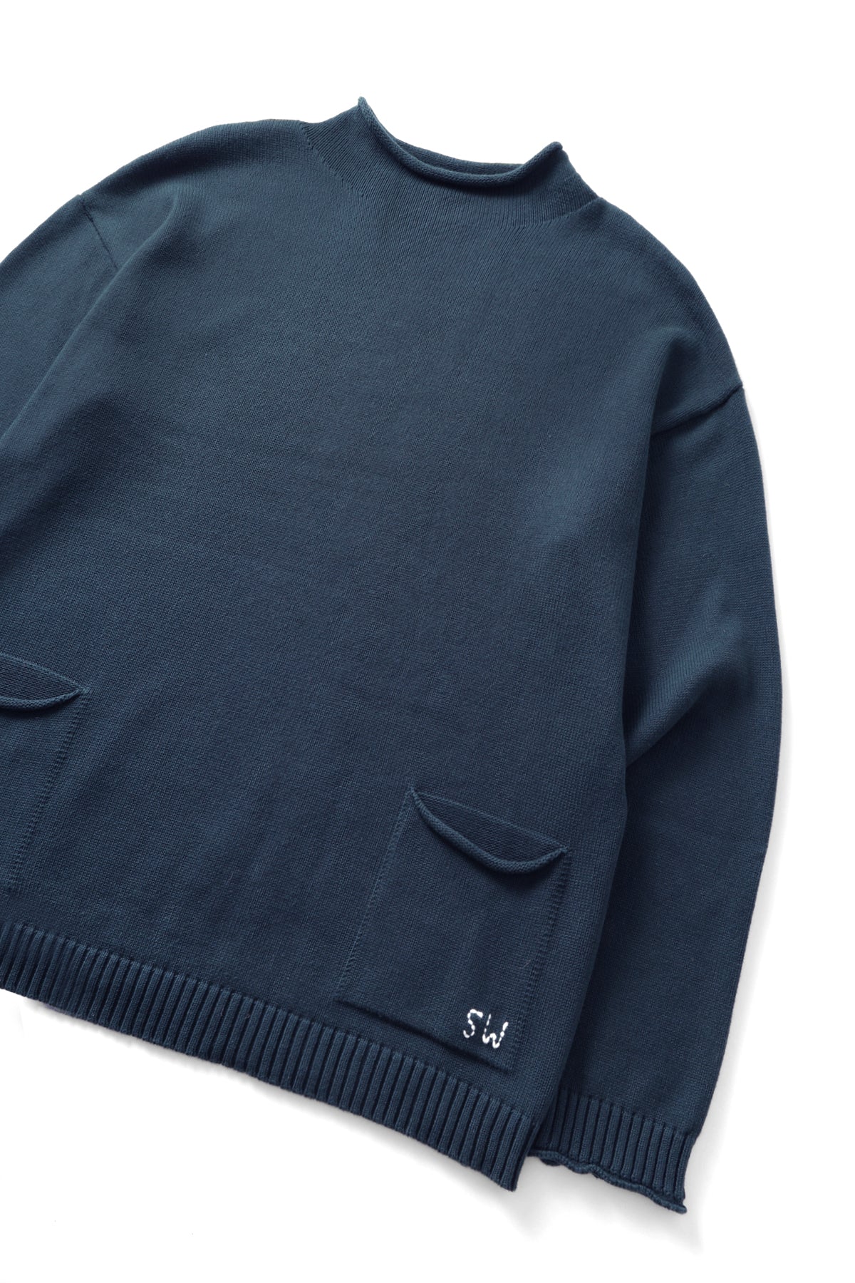 Service Works - Mock Smock Sweater - Navy - Image 3
