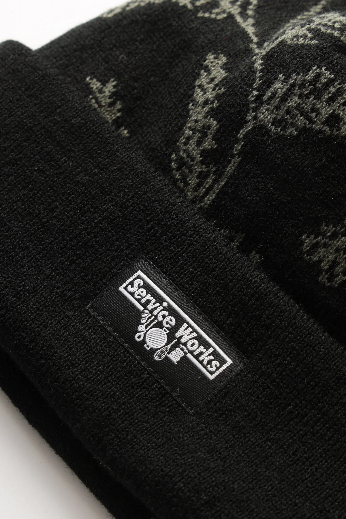 Service Works - Olive Branch Beanie - Black - Image 3