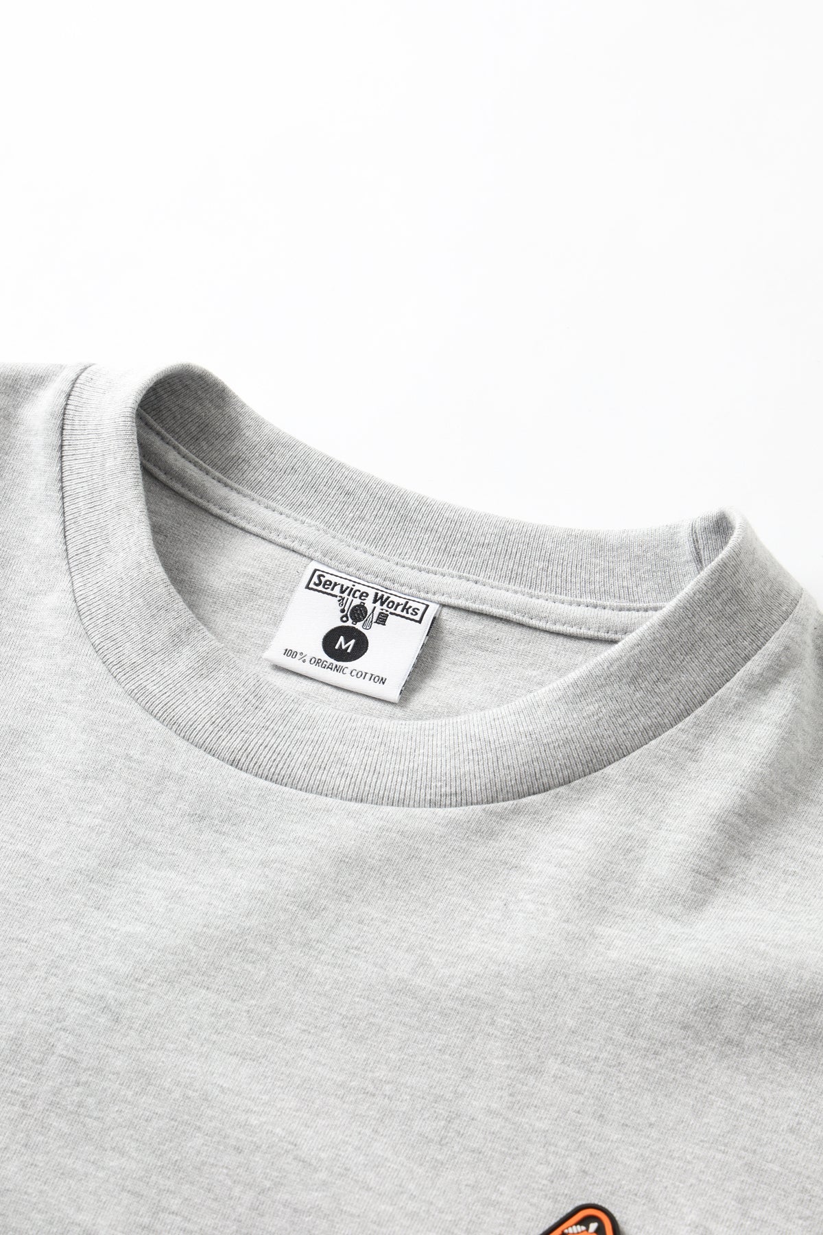 Service Works - Sticker Tee - Heather Grey - Image 4