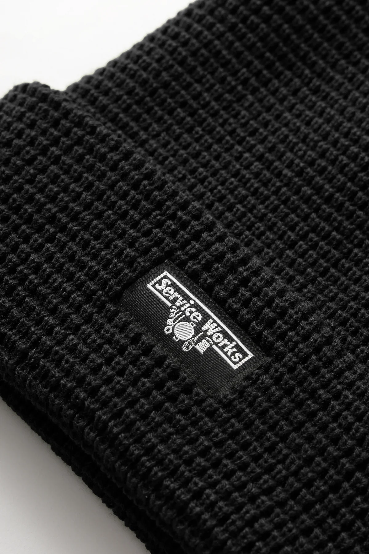 Service Works - Waffle Logo Beanie - Black - Image 3