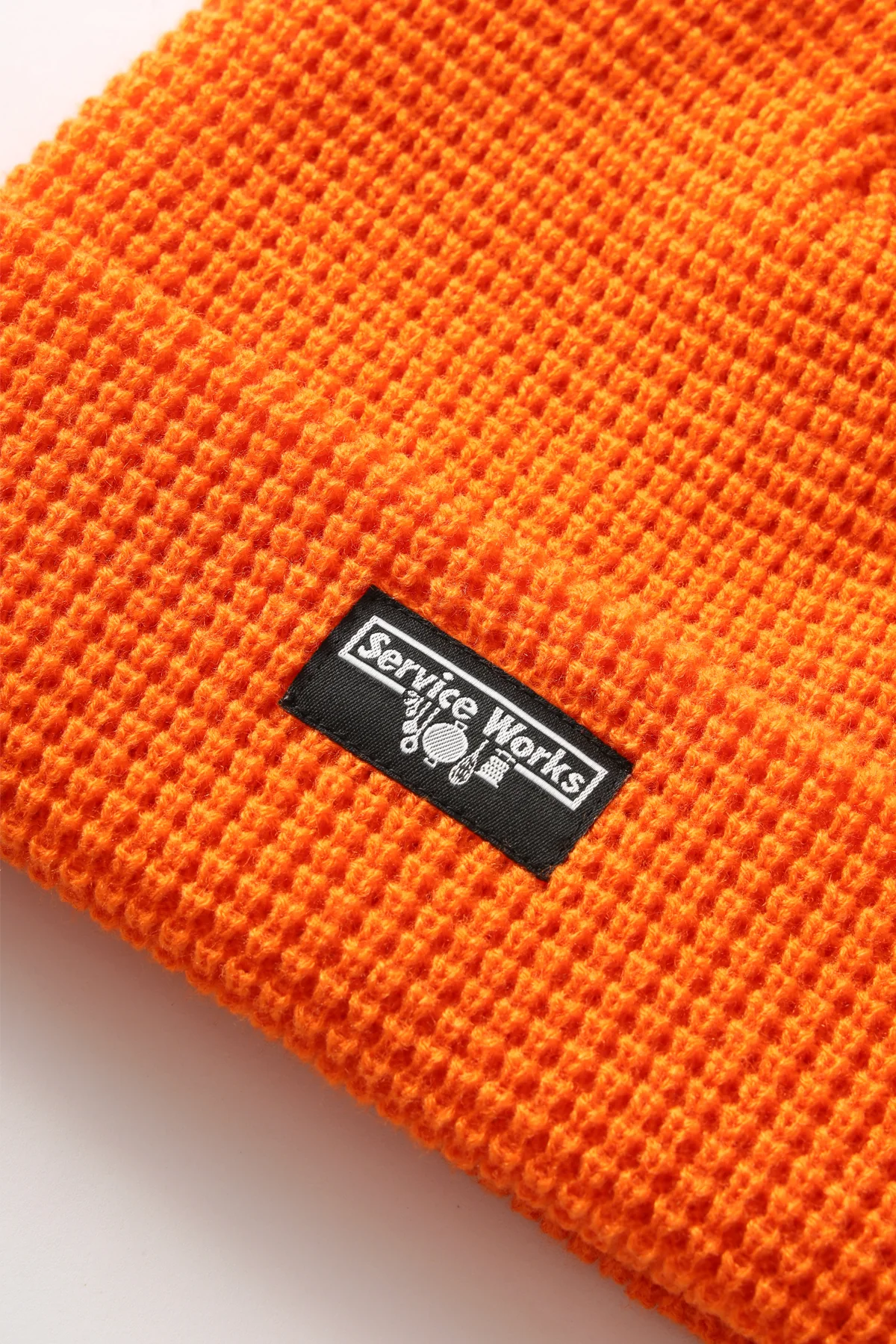 Service Works - Waffle Logo Beanie - Orange - Image 3
