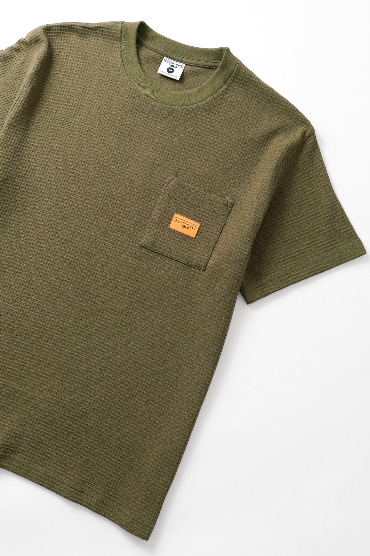 Service Works - Waffle Pocket Tee - Olive - Image 2