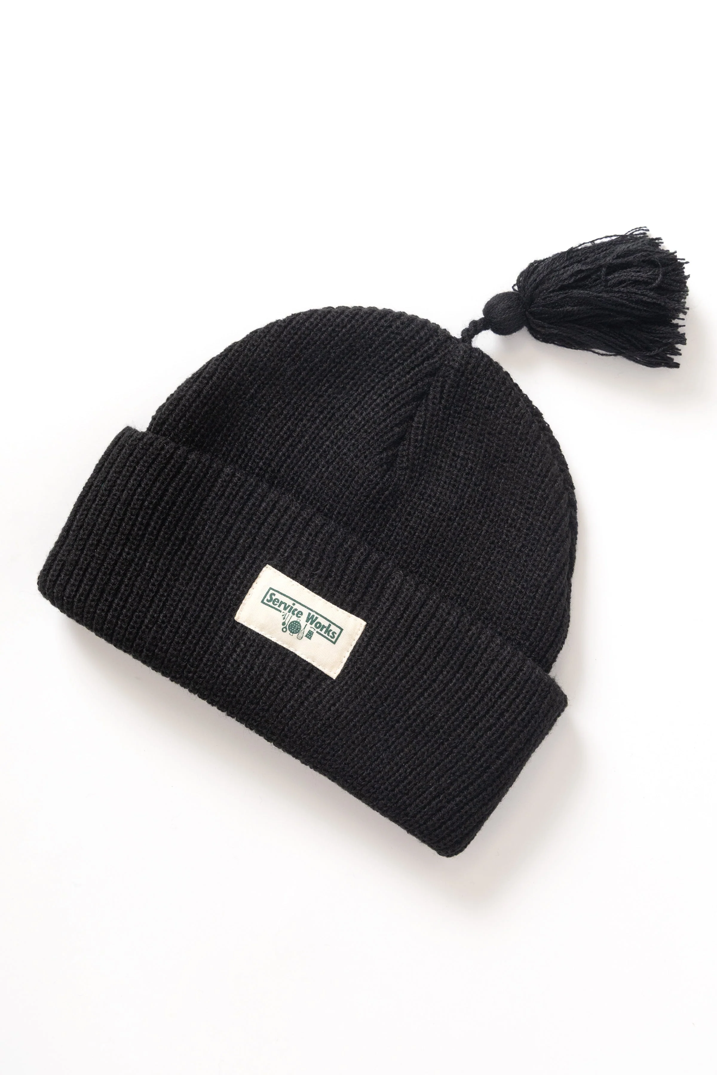 Service Works - Tassel Beanie - Black - Image 4