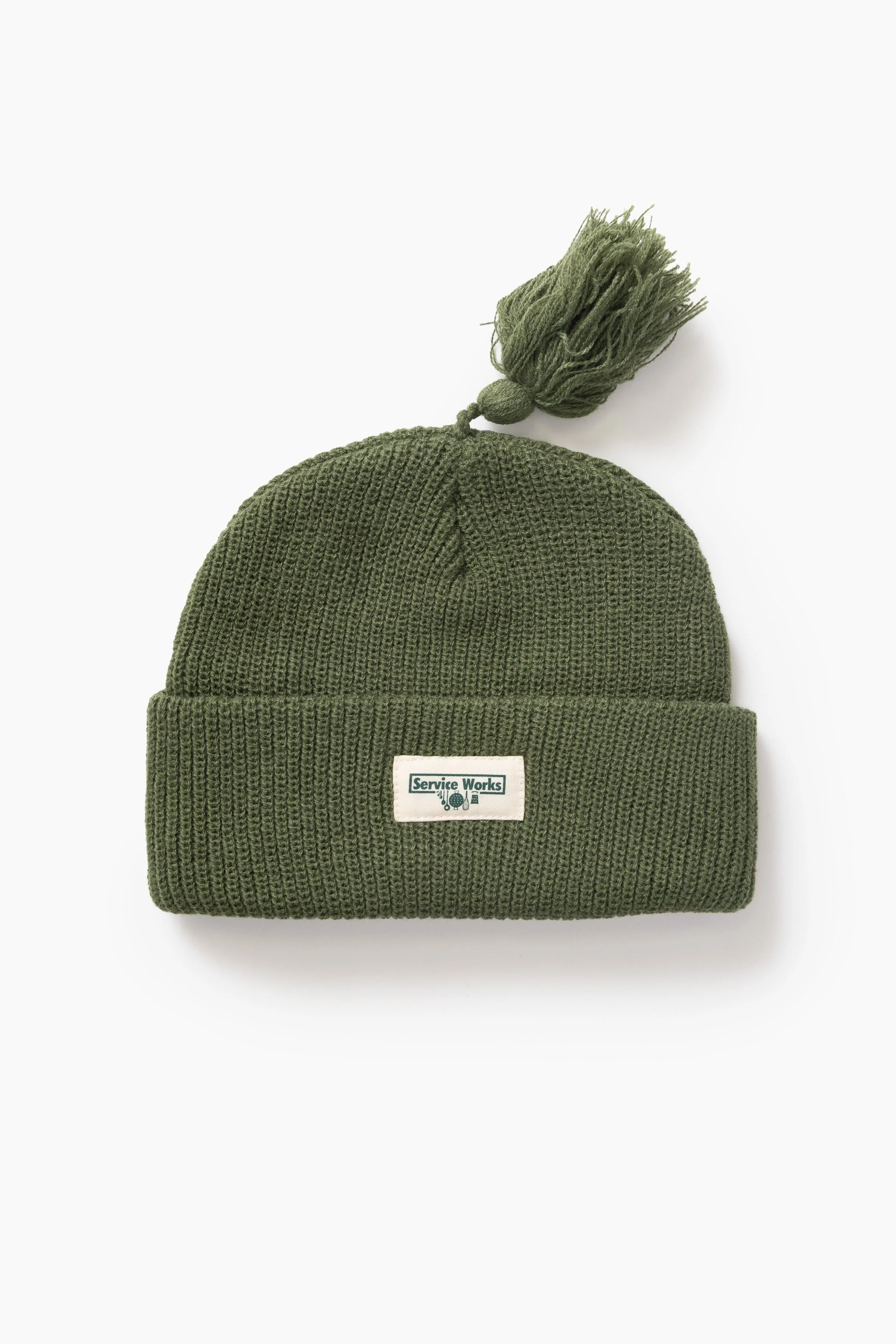 Service Works - Tassel Beanie - Olive