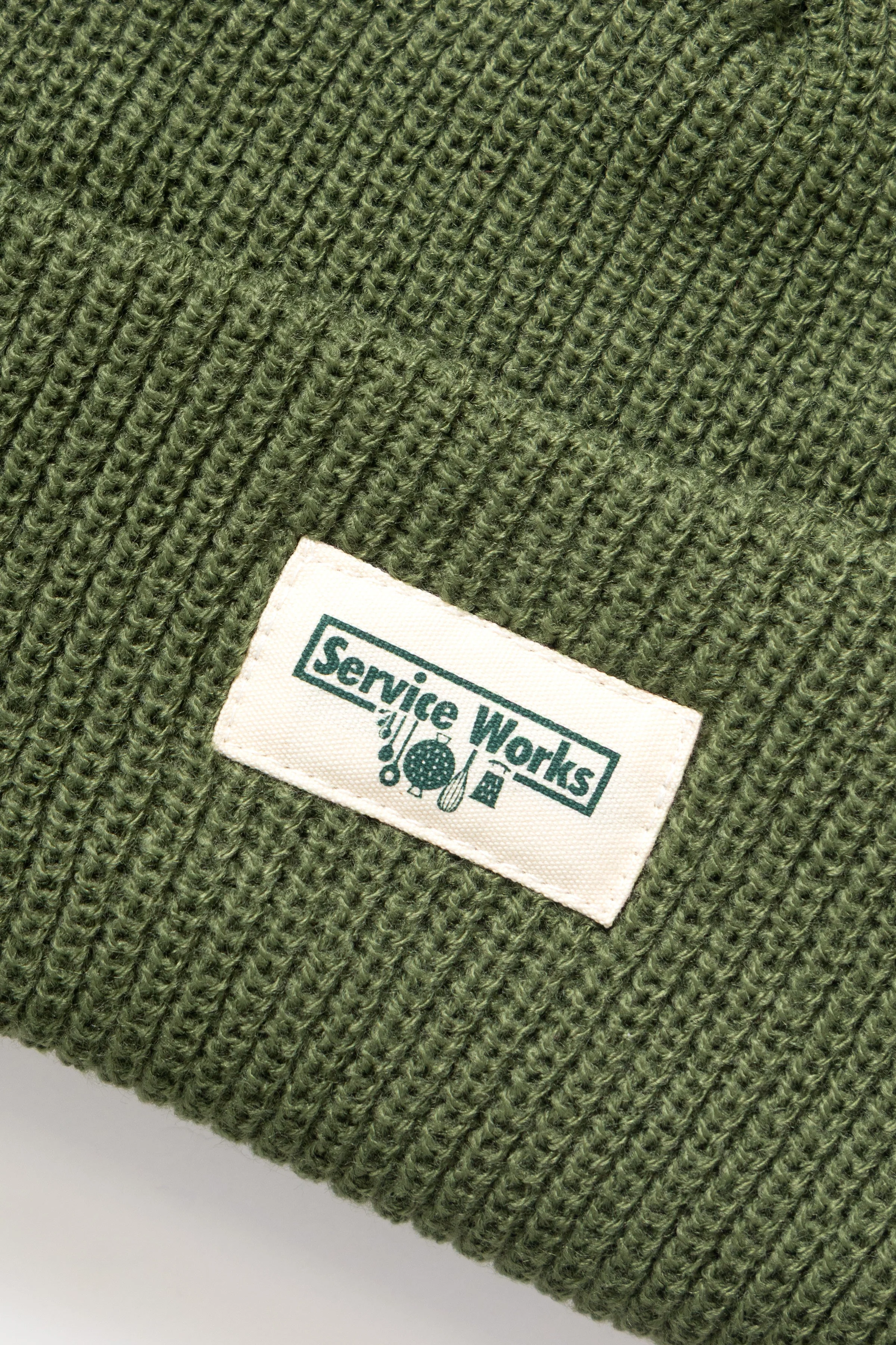 Service Works - Tassel Beanie - Olive - Image 2