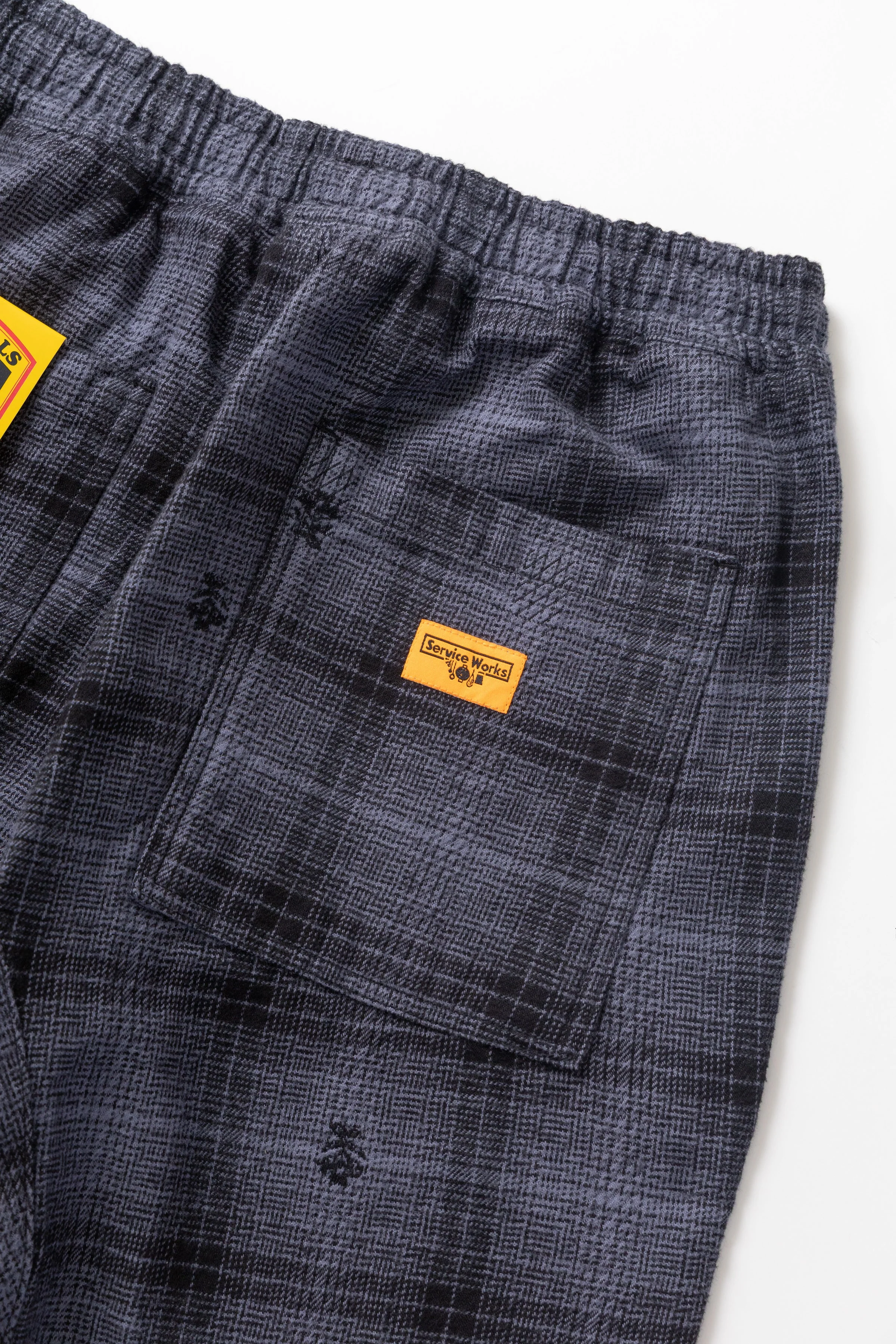 Service Works - Thistle Plaid Chef Pants - Black - Image 5