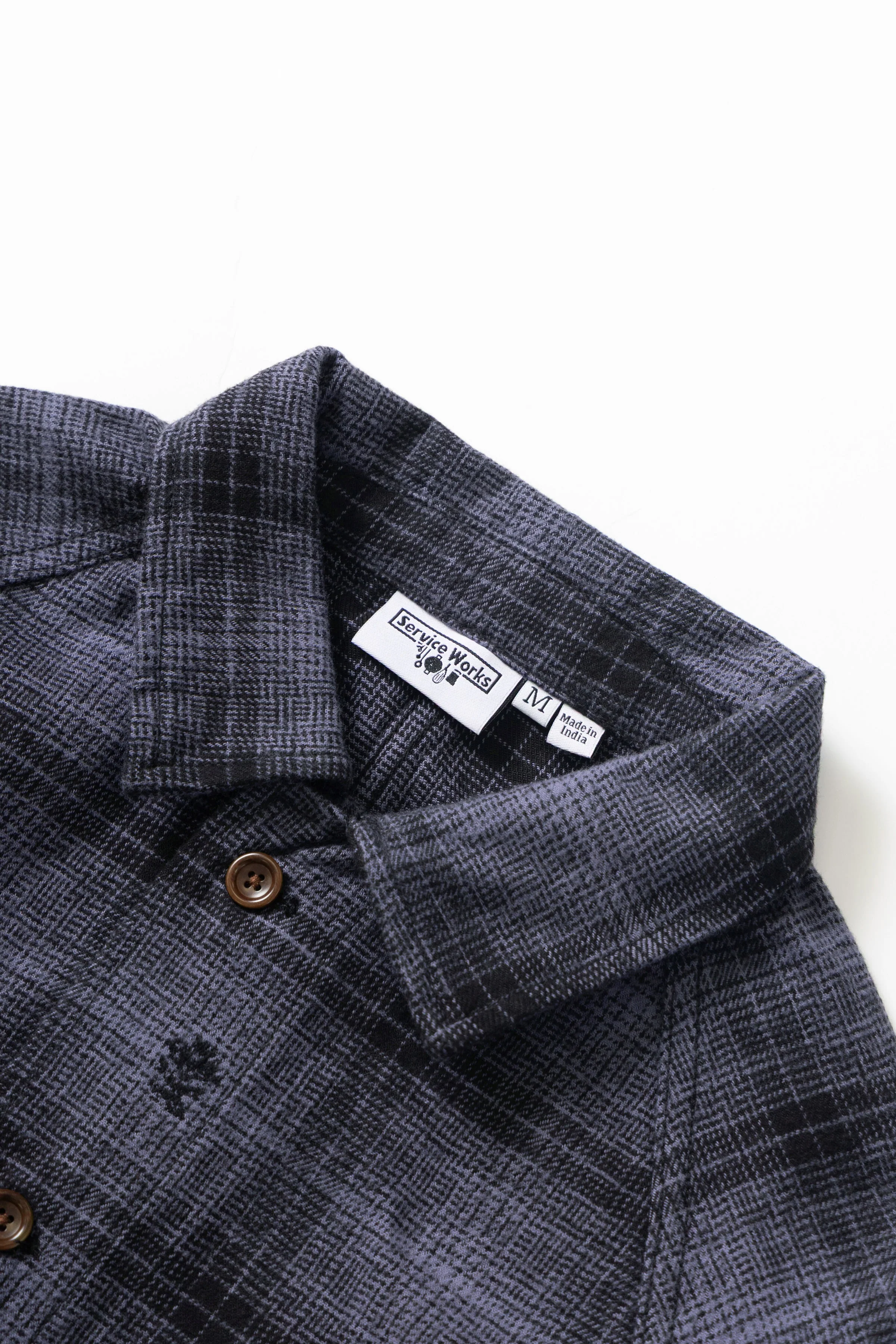 Service Works - Thistle Plaid Front Of House Jacket - Black - Image 5