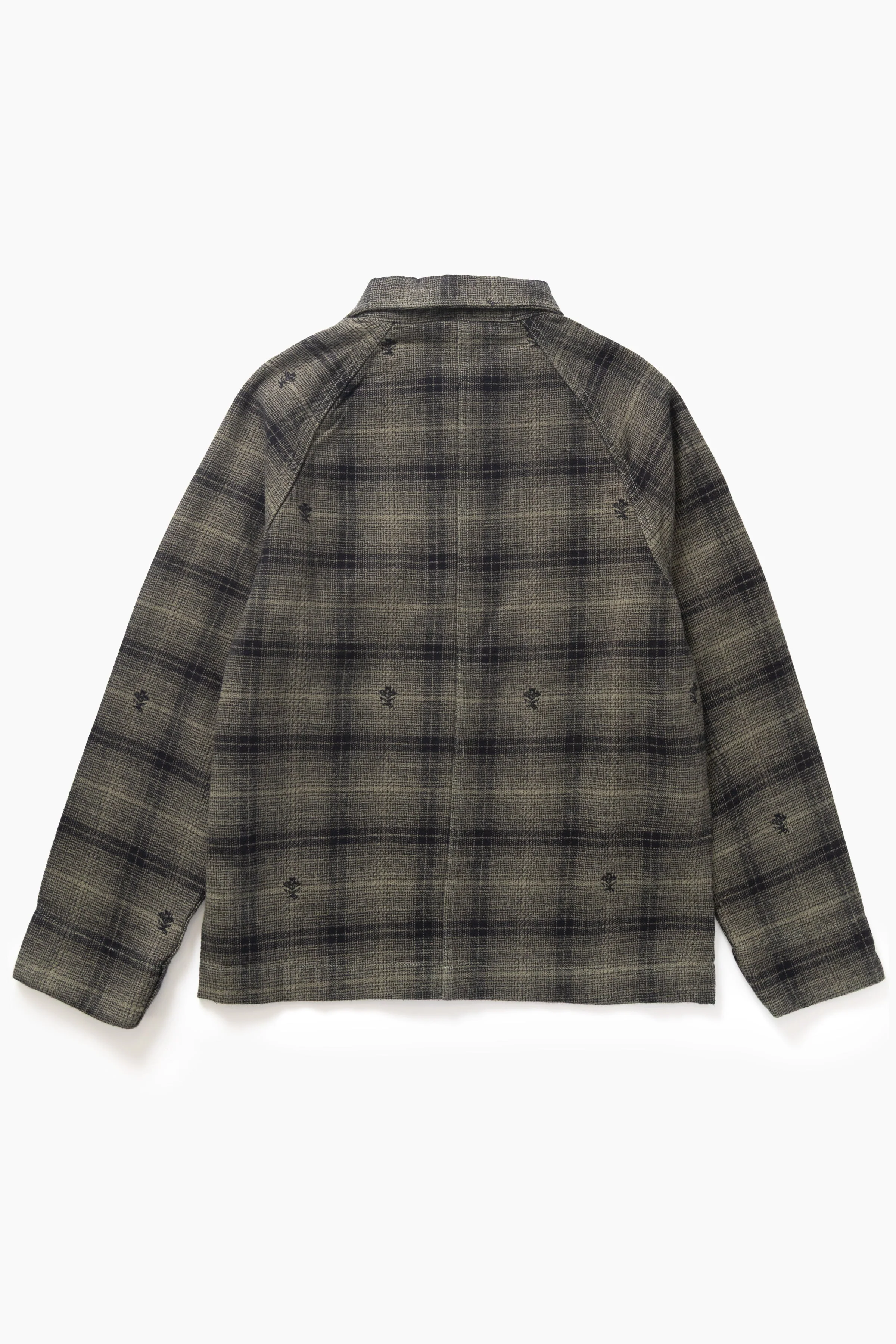 Service Works - Thistle Plaid Front Of House Jacket - Olive - Image 7