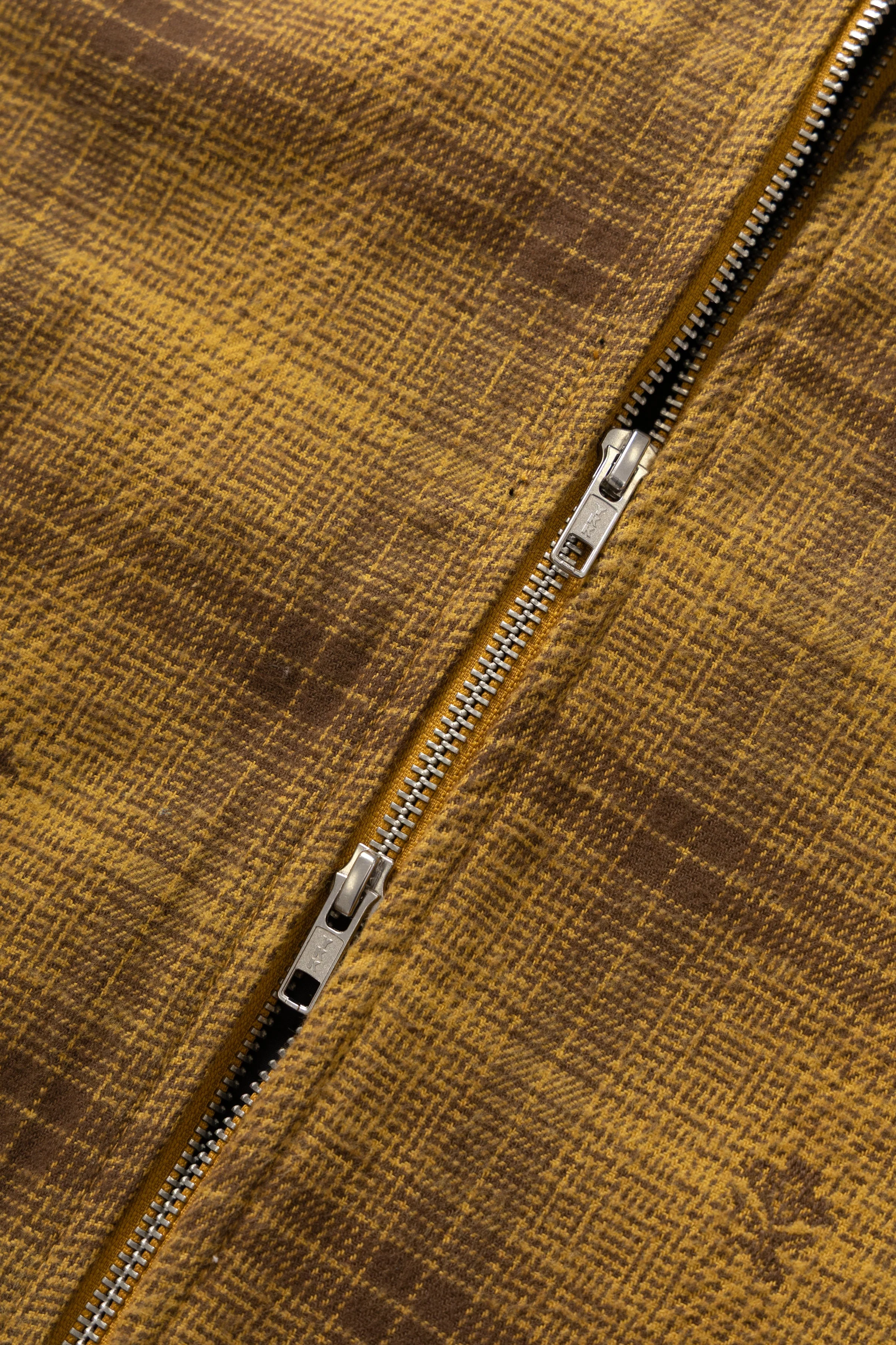 Service Works - Thistle Plaid Padded Work Vest - Ochre - Image 6