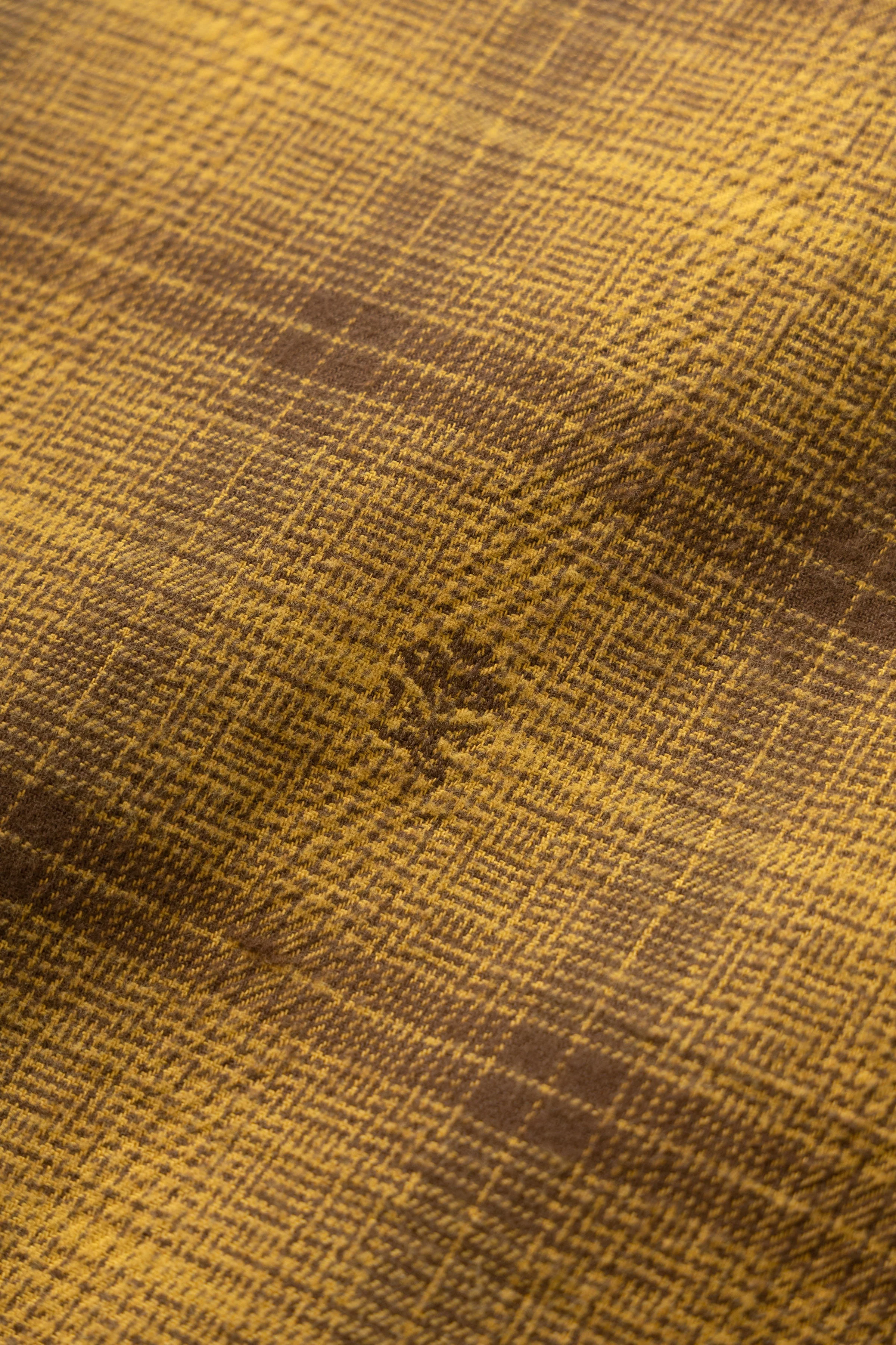Service Works - Thistle Plaid Padded Work Vest - Ochre - Image 9