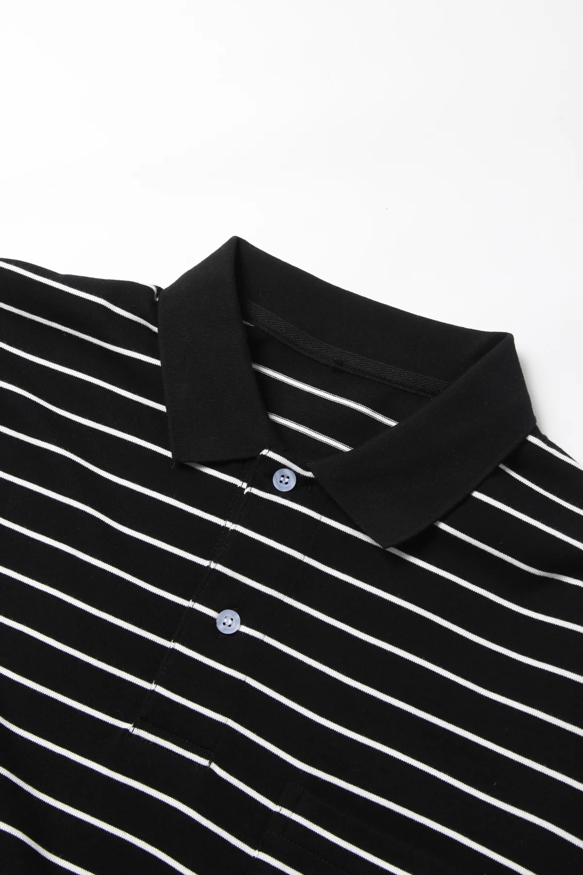 TRS - Oversized Striped Polo - Black - Image 2