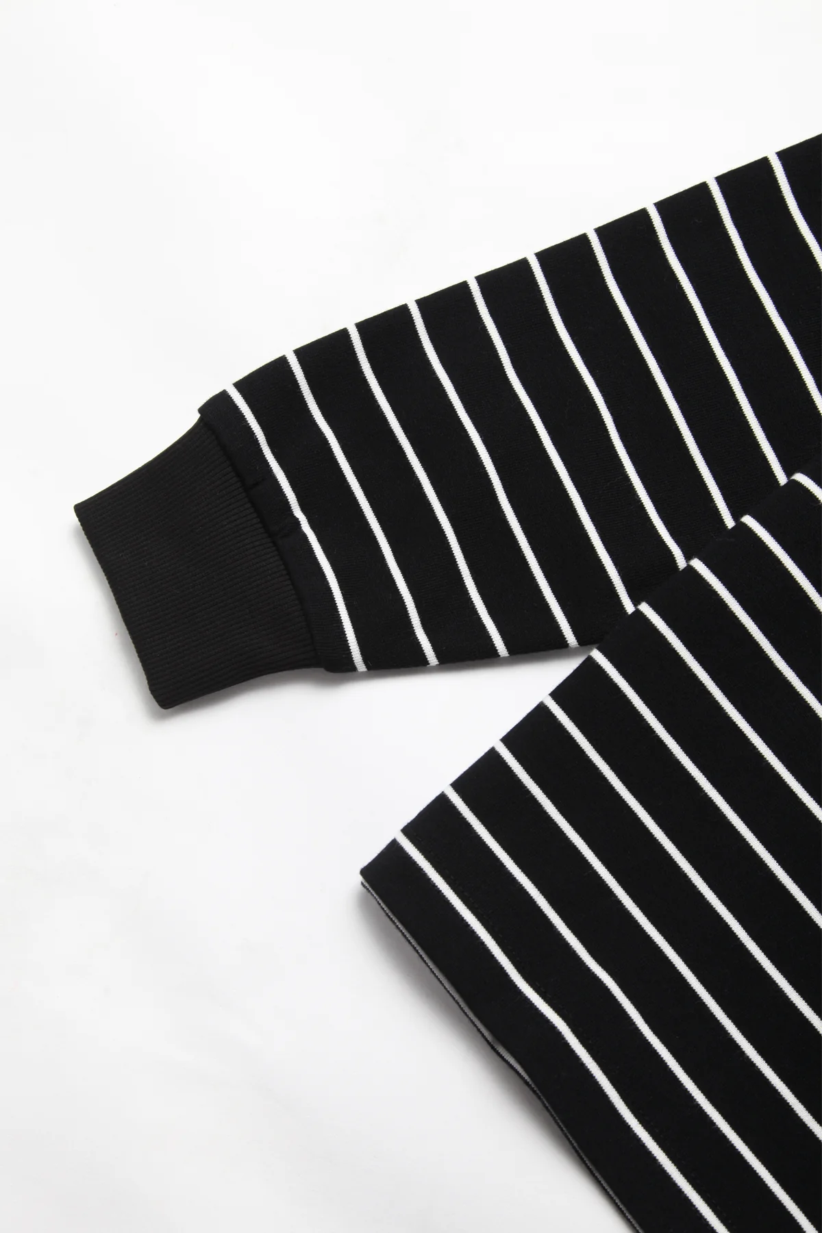 TRS - Oversized Striped Polo - Black - Image 4