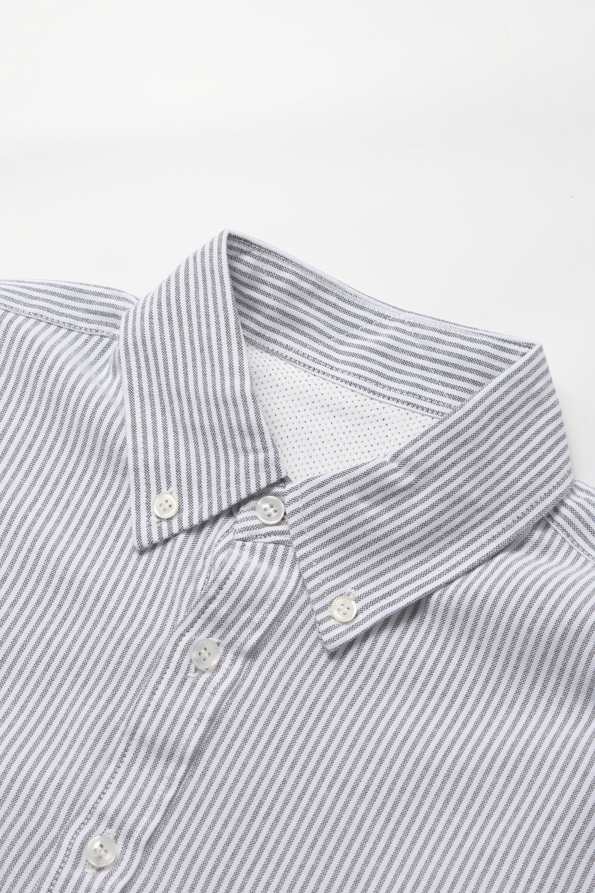 TRS - Striped Oxford Shirt - Grey - Image 3