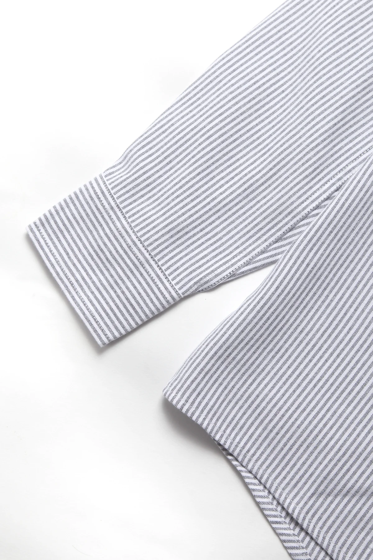 TRS - Striped Oxford Shirt - Grey - Image 5