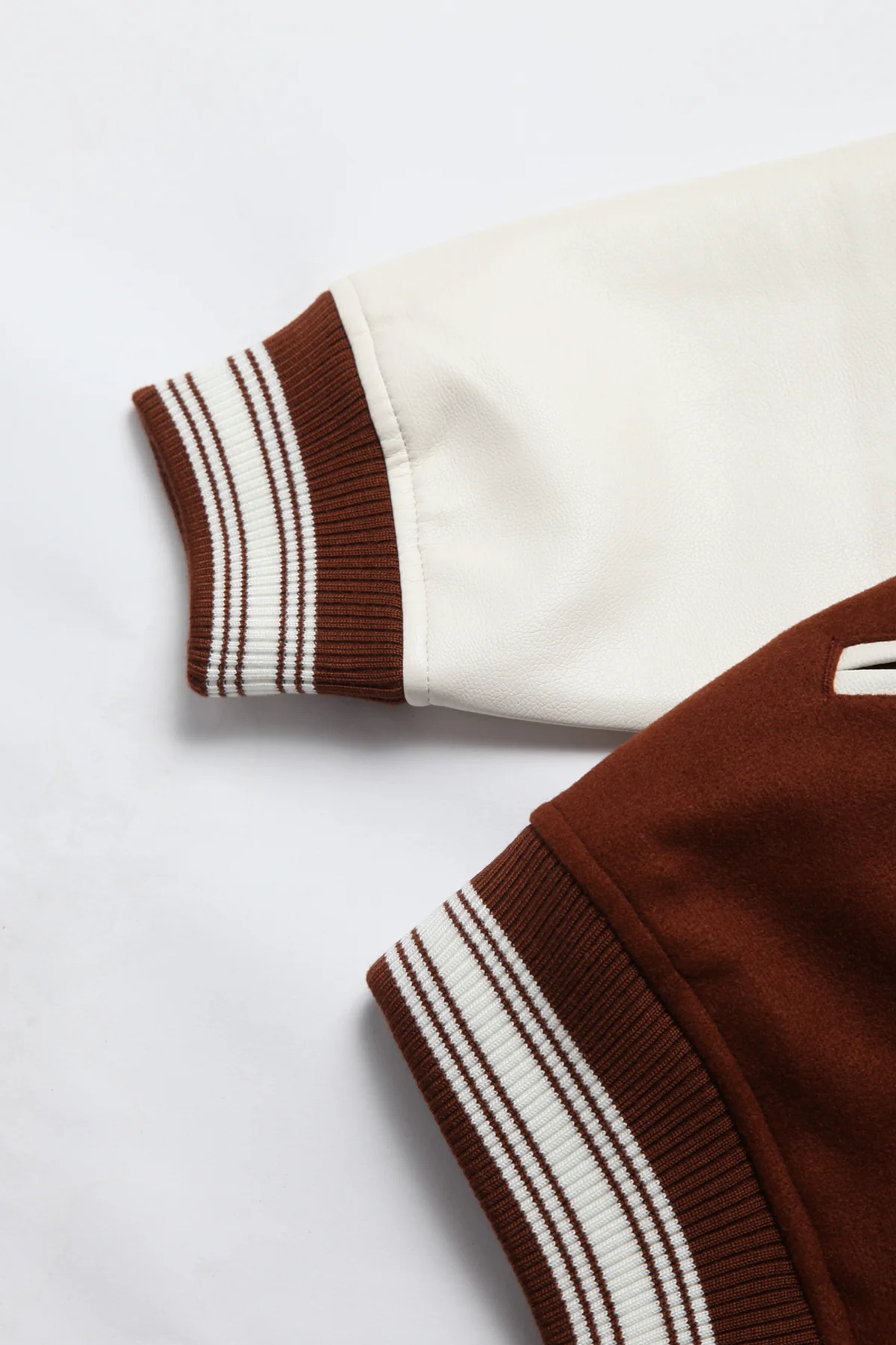 TRS - Vegan Varsity Jacket - Brown - Image 6