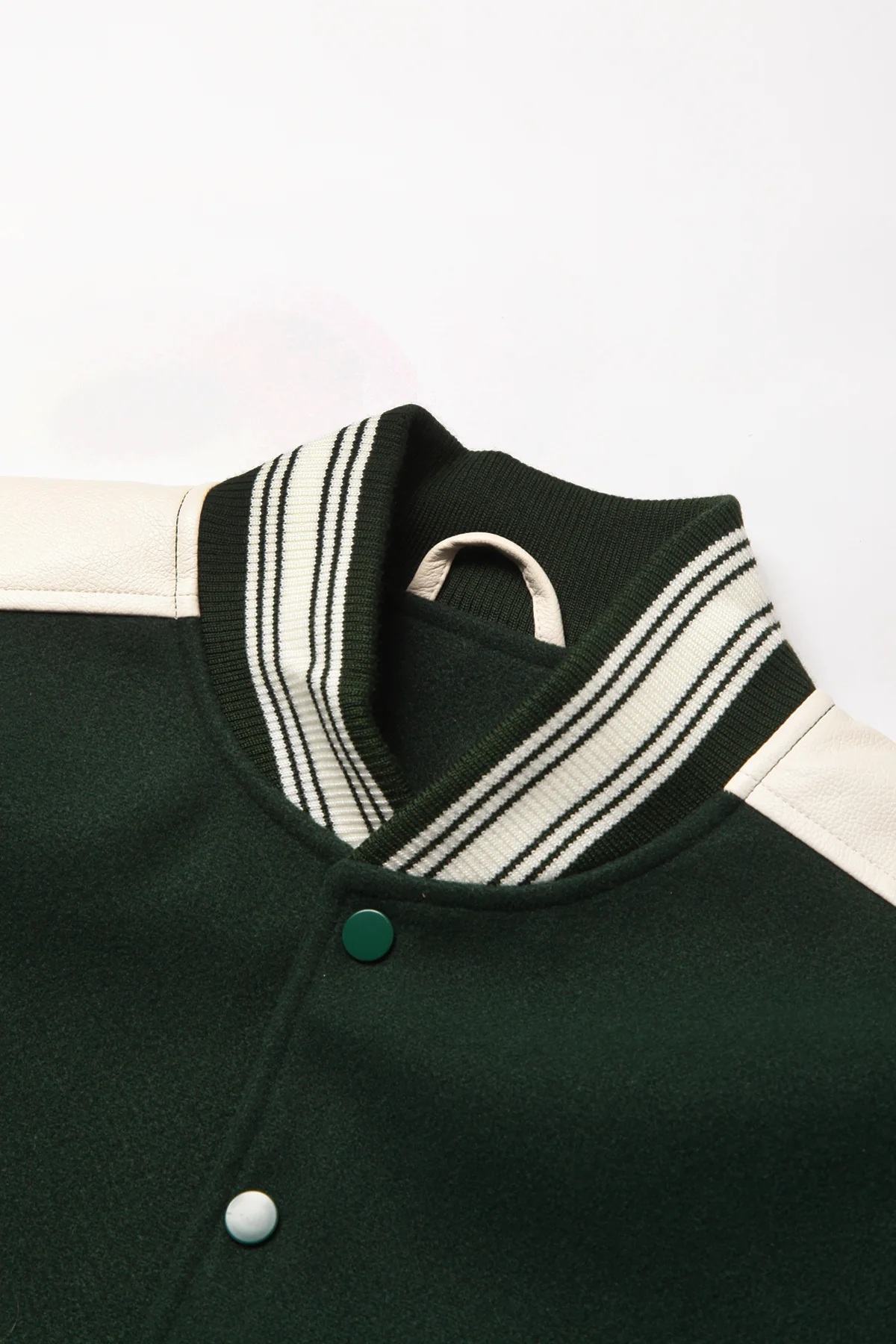 TRS - Vegan Varsity Jacket - Green - Image 3