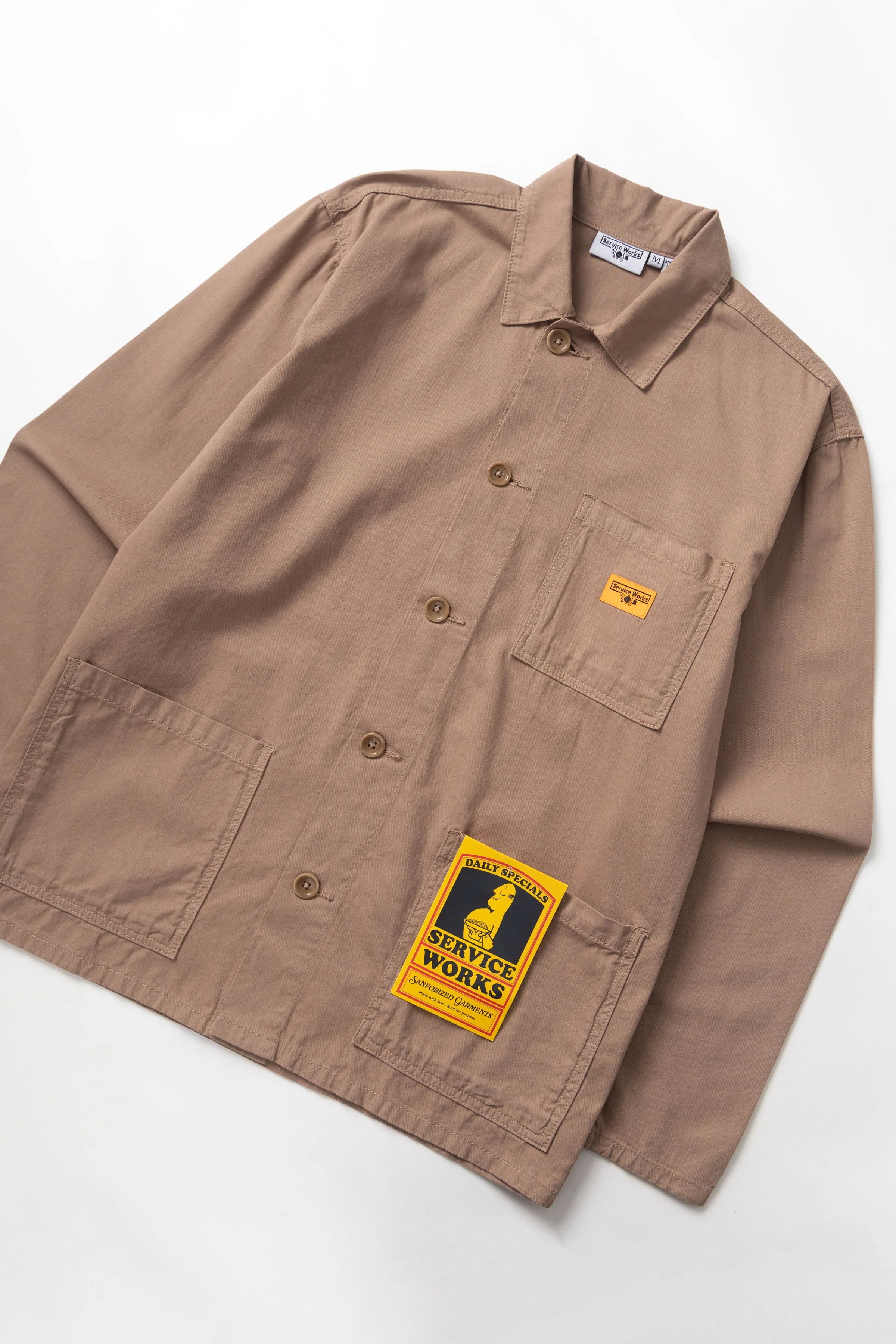 Service Works - Twill Chore Shirt - Mushroom - Image 4