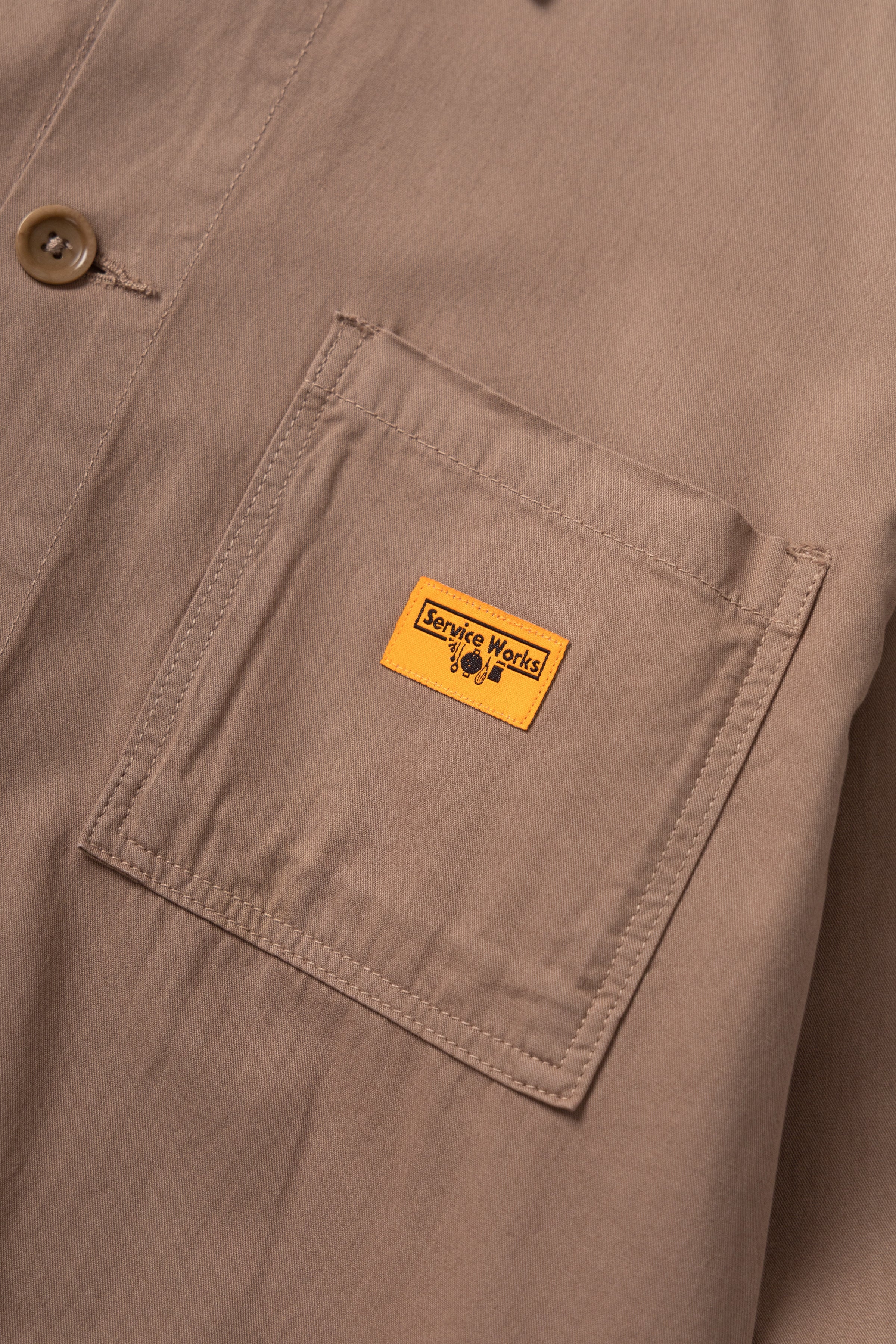Service Works - Twill Chore Shirt - Mushroom - Image 6